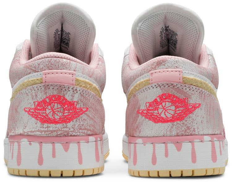 Air Jordan 1 Low GS Strawberry Ice Cream’ CW7104-601 Mattress Sneaker Store