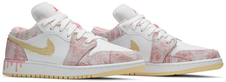 Air Jordan 1 Low GS Strawberry Ice Cream’ CW7104-601 Mattress Sneaker Store