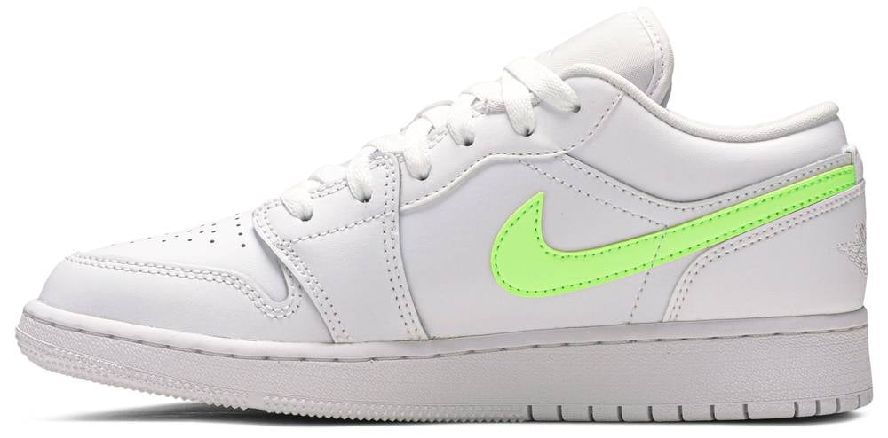 Air Jordan 1 Low GS ‘White Neon’ CW7035-100 Mattress Sneaker Store