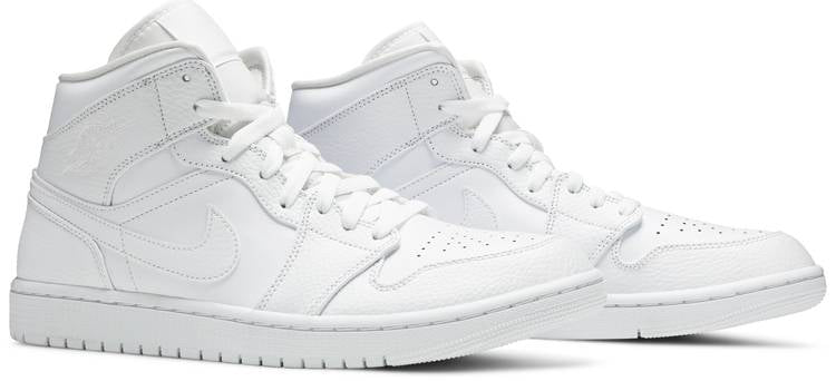 Air Jordan 1 Mid ‘Triple White’ 554724-130 Mattress Sneaker Store
