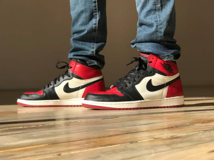 Air Jordan 1 Retro High OG BG Bred Toe’ 575441-610 Mattress Sneaker Store
