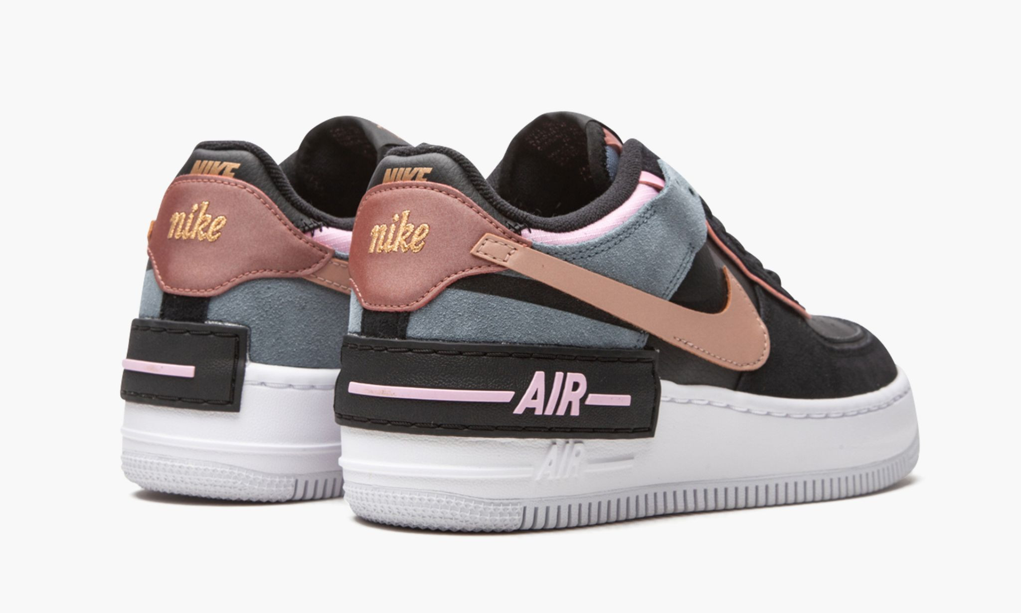 WMNS Air Force 1 Shadow “Black / Light Arctic Pink” Mattress Sneaker Store