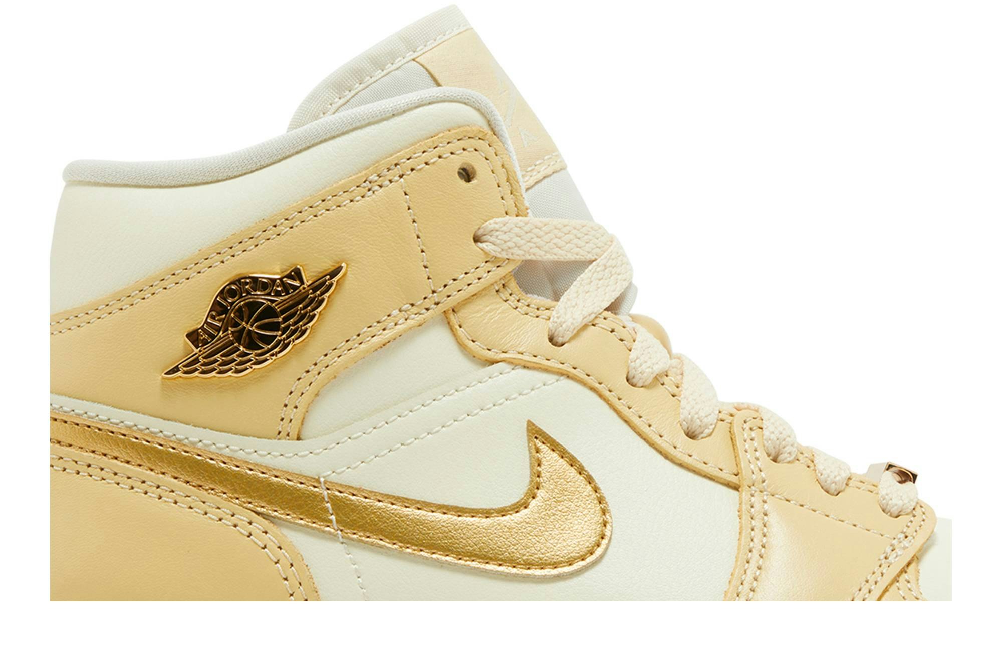 Air Jordan 1 Mid ‘Pale Vanilla Gold’ FB9892-200