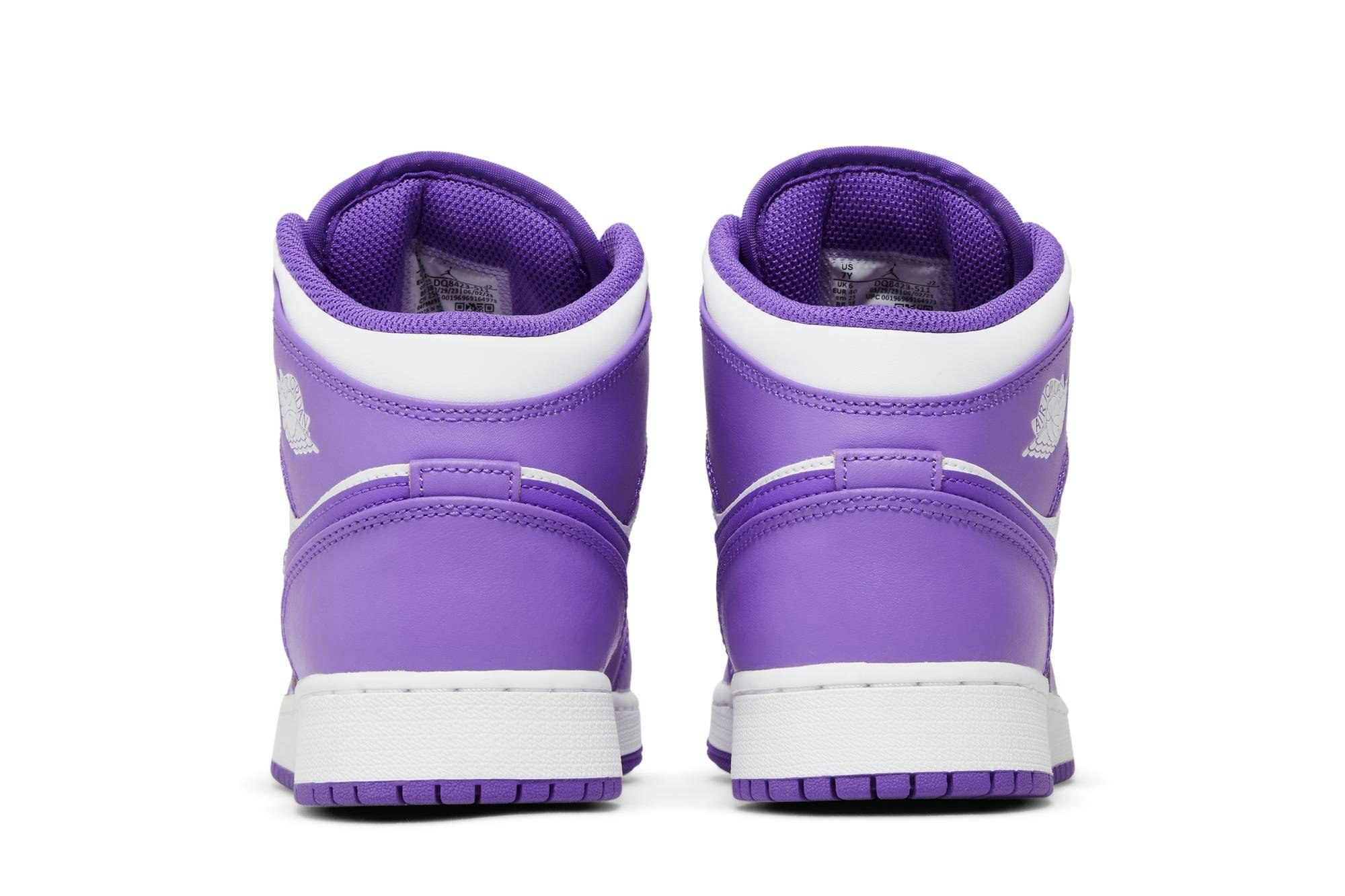 Air Jordan 1 Mid ‘White Purple’ DQ8423-511