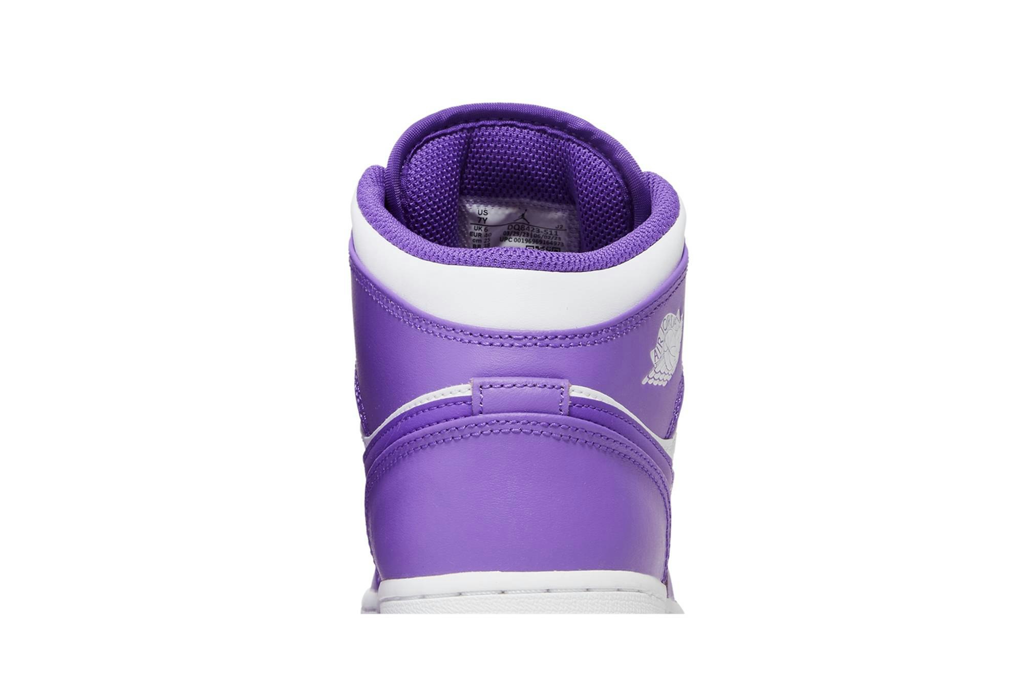 Air Jordan 1 Mid ‘White Purple’ DQ8423-511