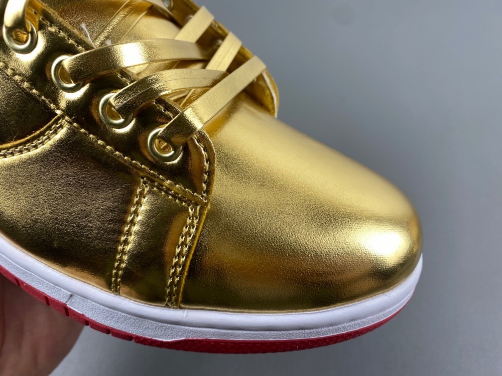 The Never Surrender Trump High-Top Golden Sneakers Recreation MAGA Merch Trump 2024