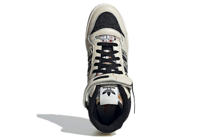 adidas originals Unisex Forum Mid Sneakers Creamy ‘White Black’ GX3957 Domahi store