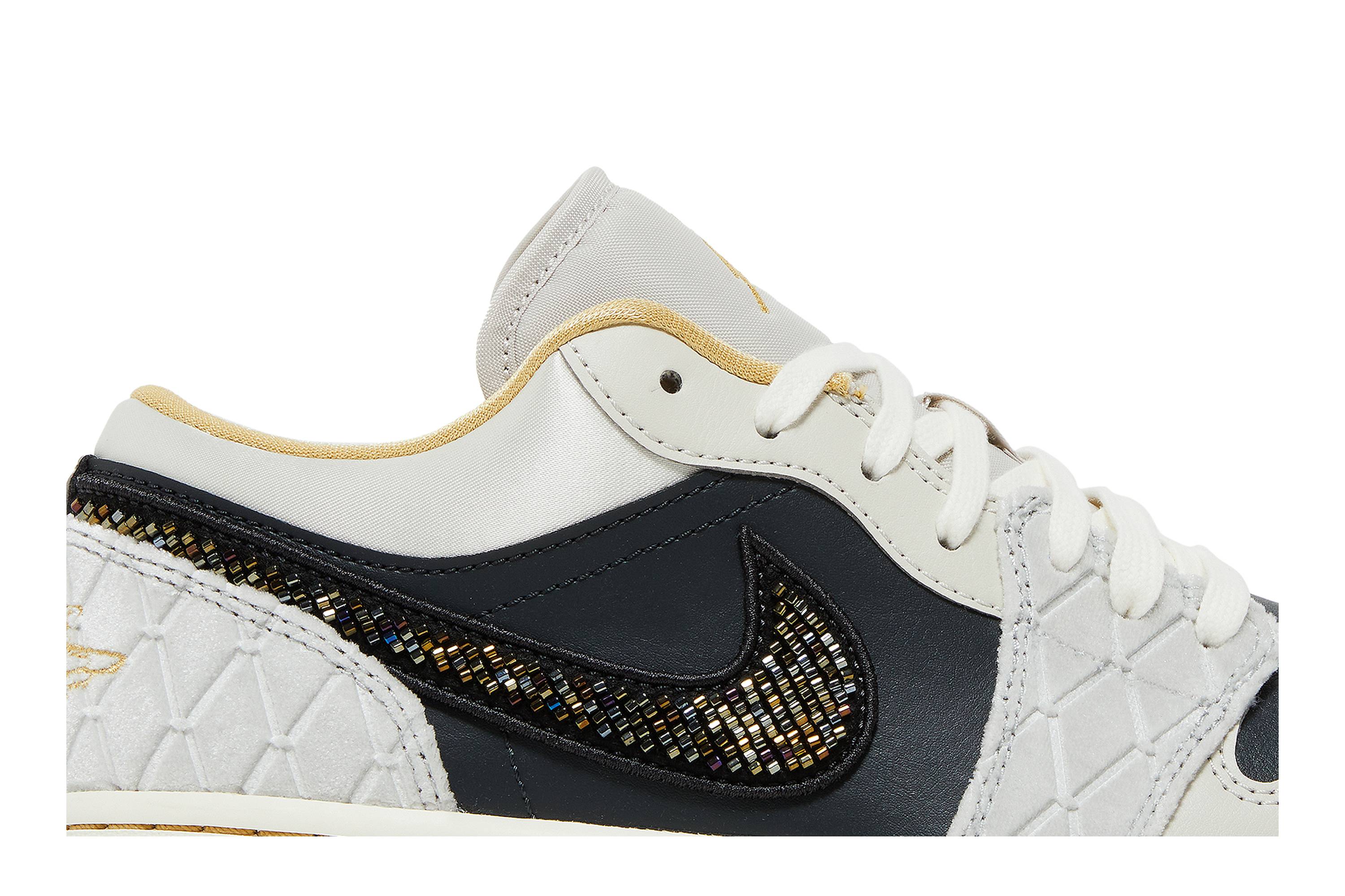 Air Jordan 1 Low ‘Beaded Swoosh’ DV1762-001 Domahi store