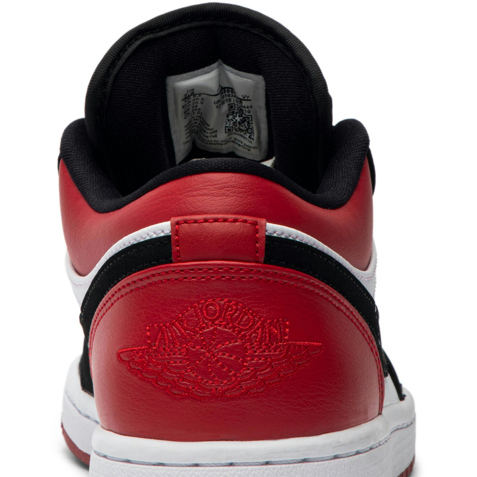 Air Jordan 1 Low ‘Black Toe’ 553558-116 Domahi store