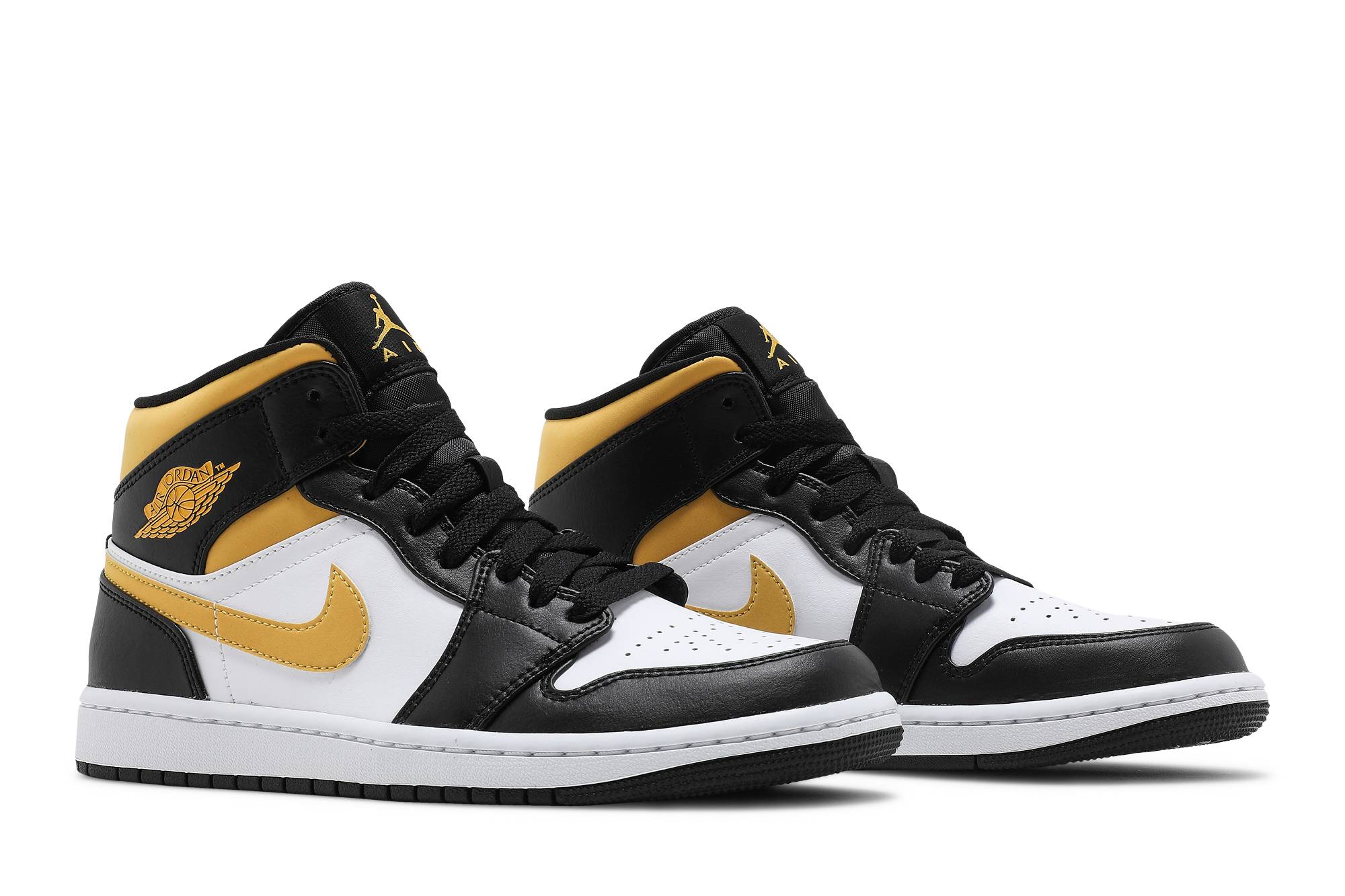 Air Jordan 1 Mid ‘Black University Gold’ 554724-177 Domahi store
