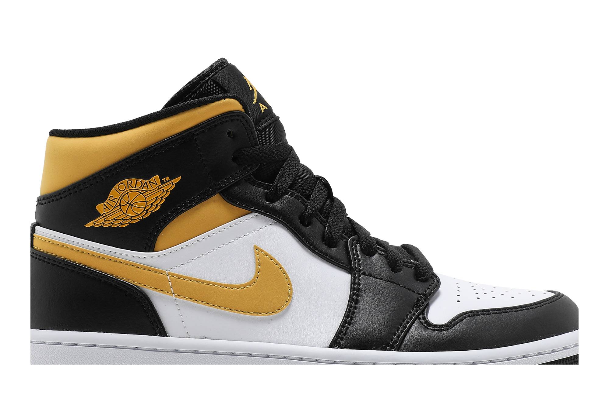 Air Jordan 1 Mid ‘Black University Gold’ 554724-177 Domahi store