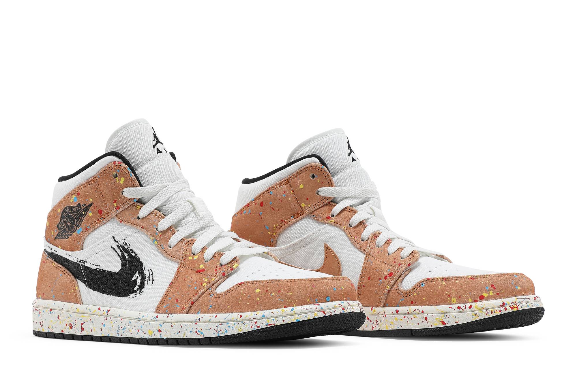 Air Jordan 1 Mid SE ‘Brushstroke Paint Splatter’ DA8005-100 Domahi store