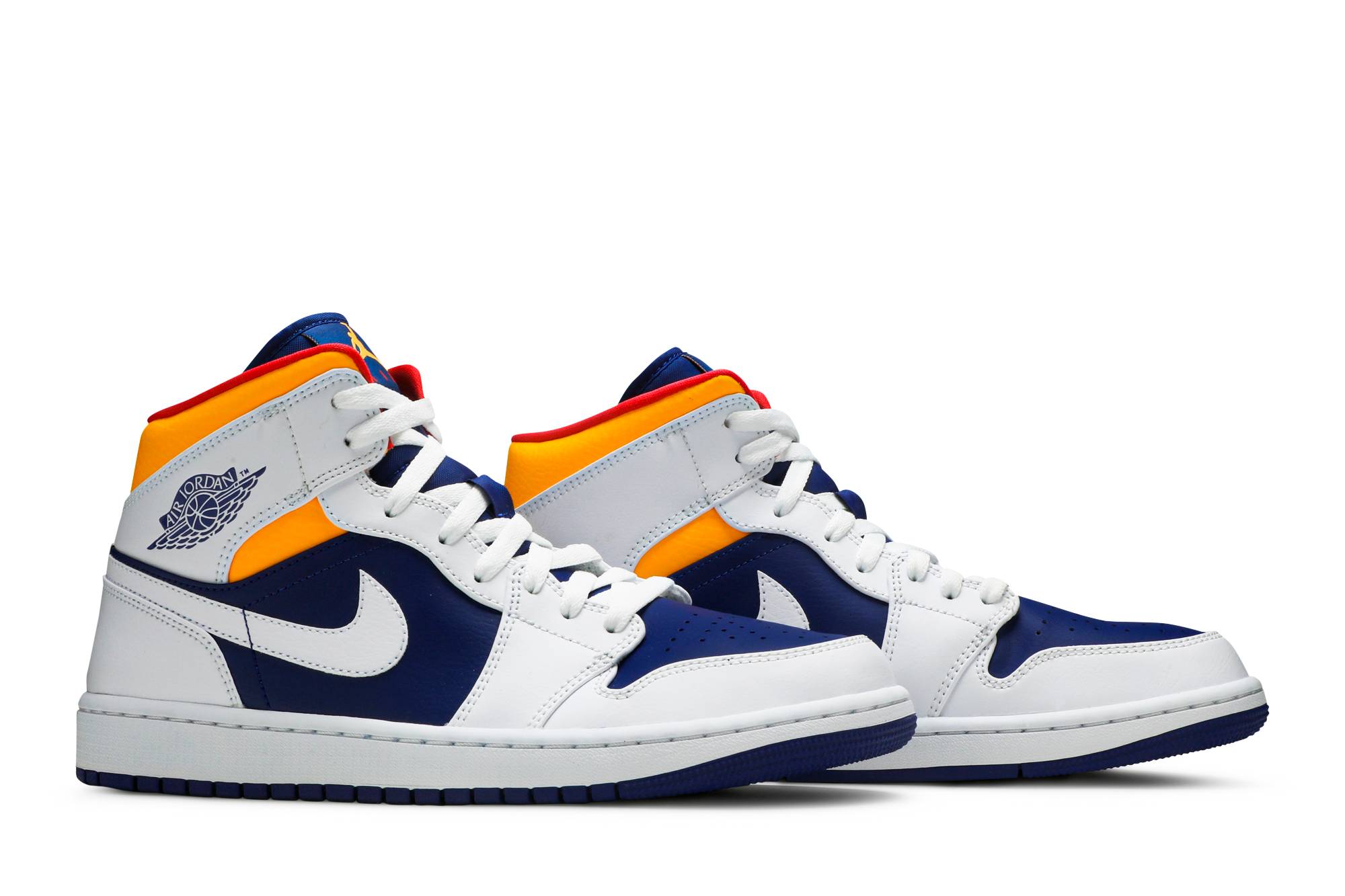 Air Jordan 1 Mid ‘White Deep Royal Blue’ 554724-131 Domahi store