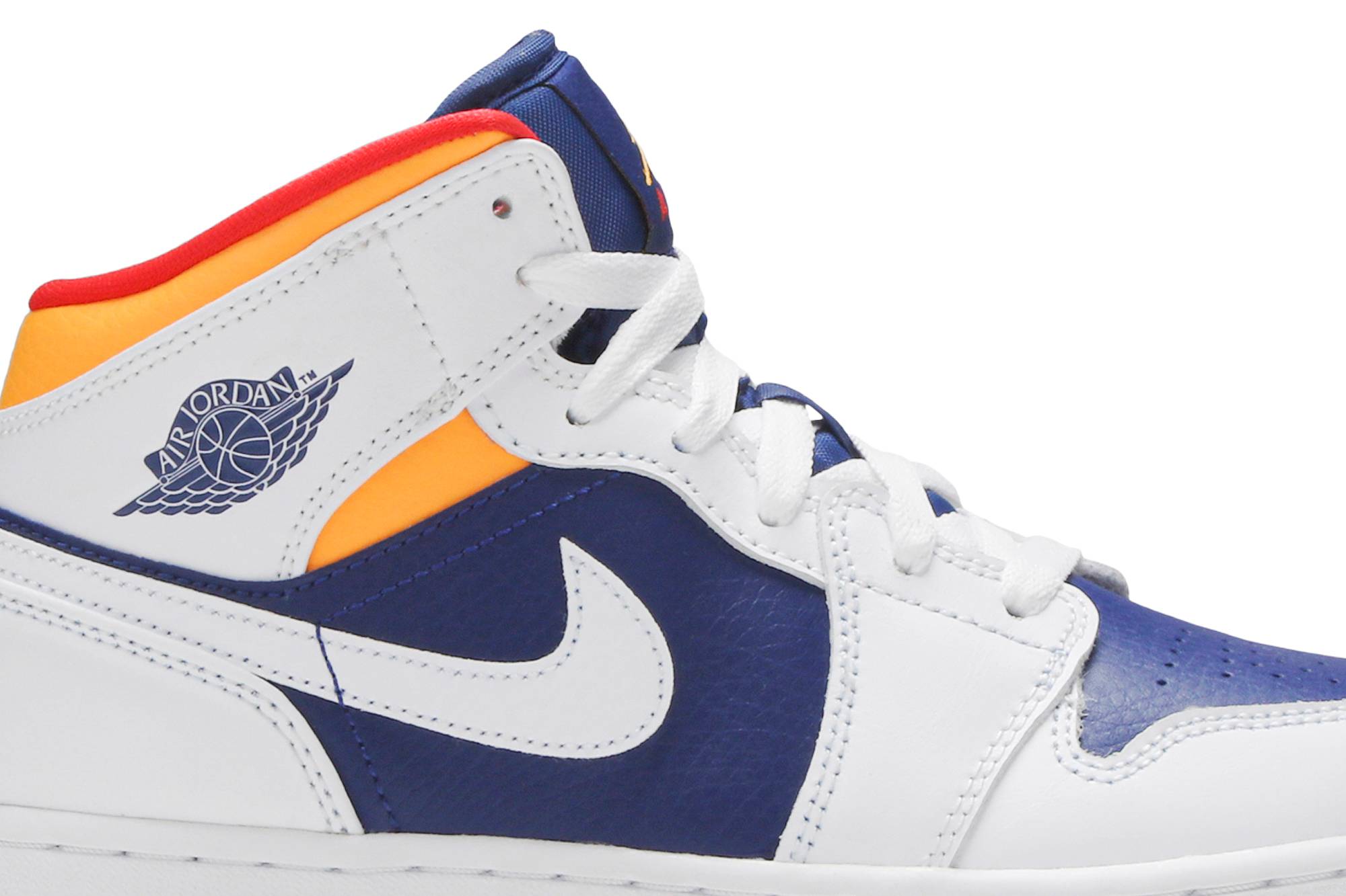 Air Jordan 1 Mid ‘White Deep Royal Blue’ 554725-131 Domahi store