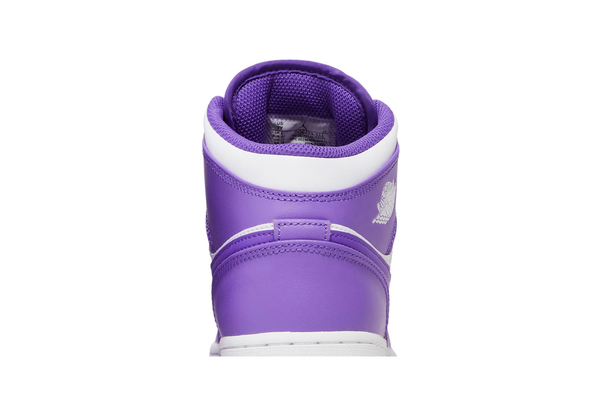Air Jordan 1 Mid ‘White Purple’ DQ8423-511 Domahi store