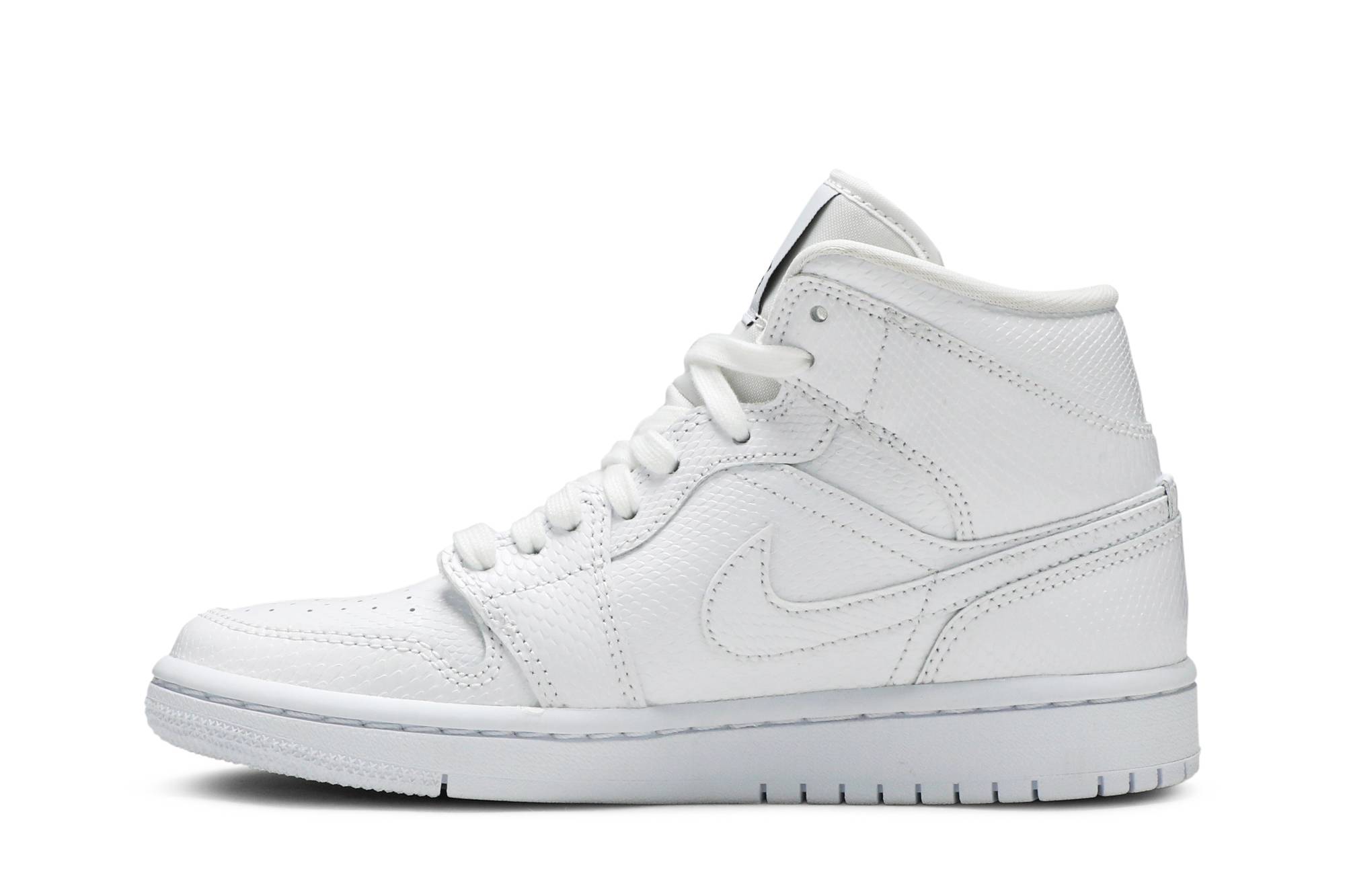 Air Jordan 1 Mid ‘White Snakeskin’ BQ6472-110 Domahi store