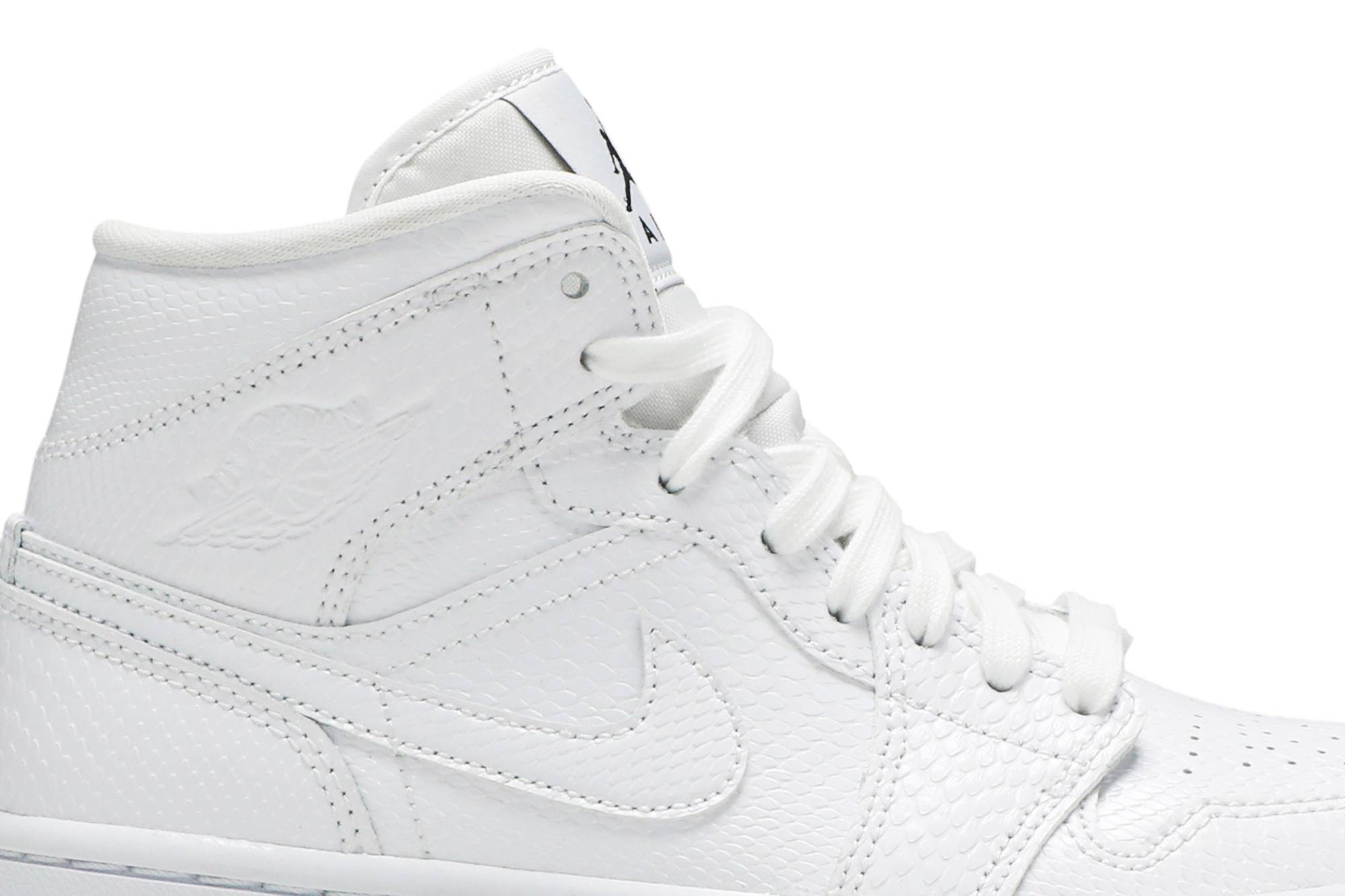 Air Jordan 1 Mid ‘White Snakeskin’ BQ6472-110 Domahi store