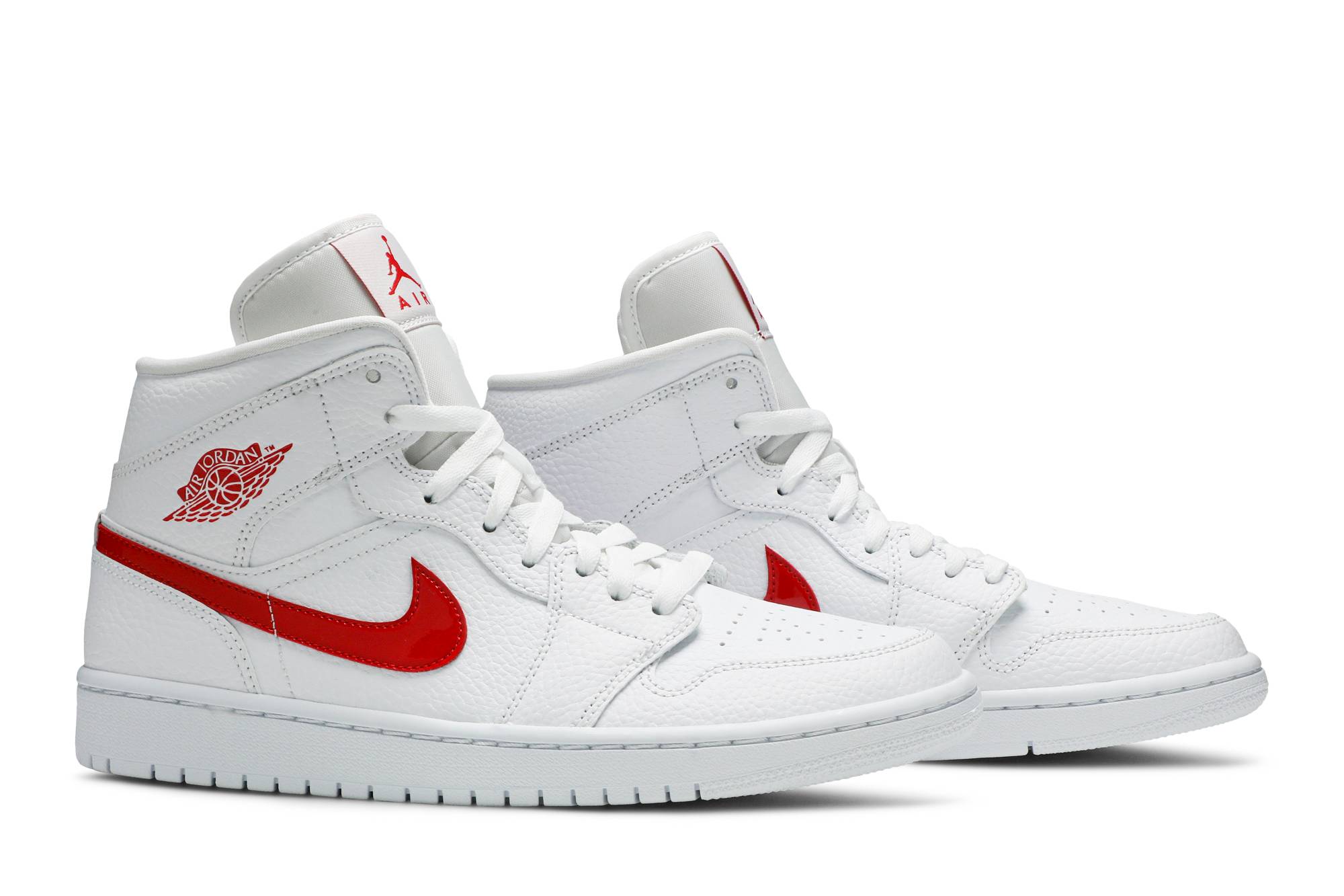 Air Jordan 1 Mid ‘White University Red’ BQ6472-106 Domahi store