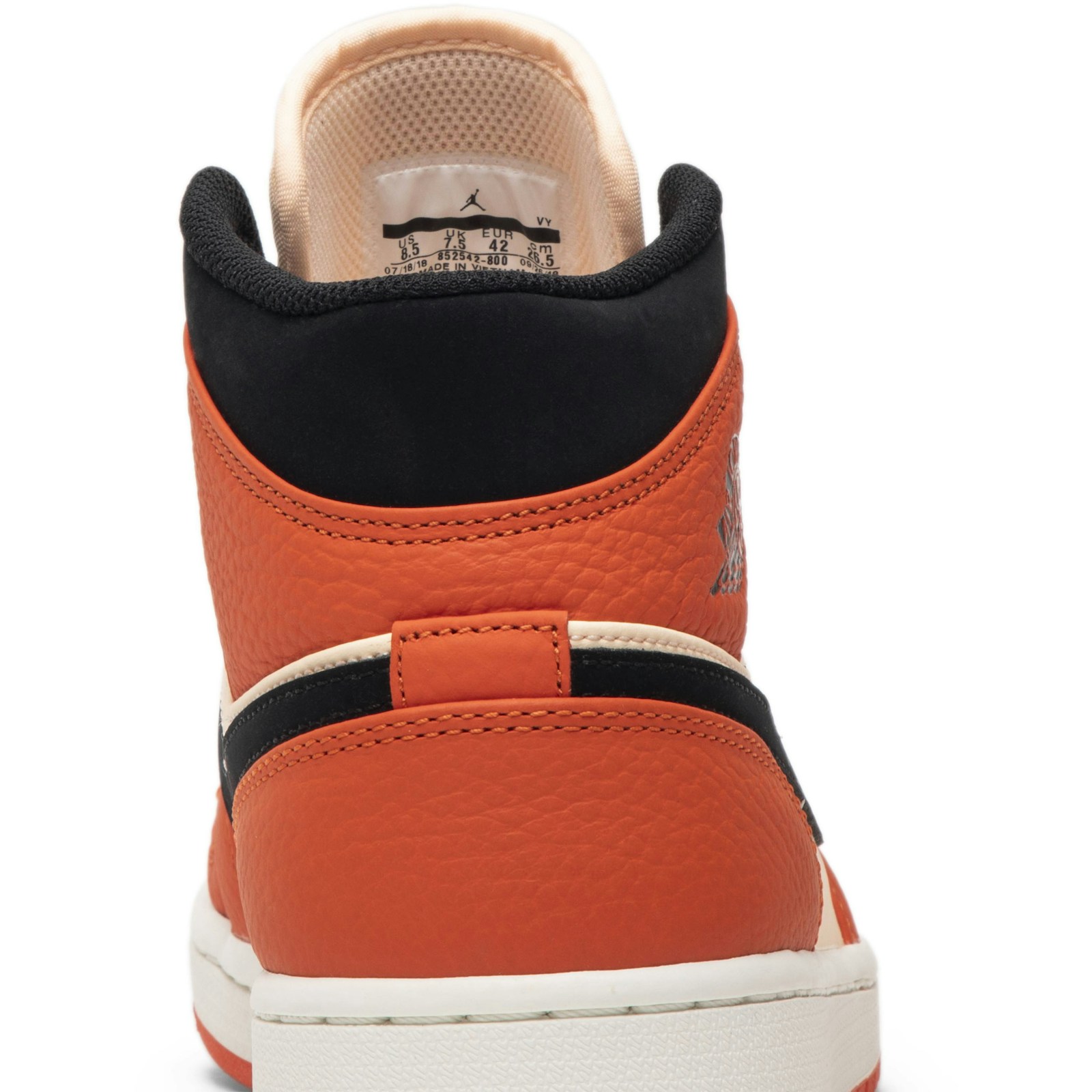Air Jordan 1 Retro Mid SE ‘Team Orange’ 852542-800 Domahi store