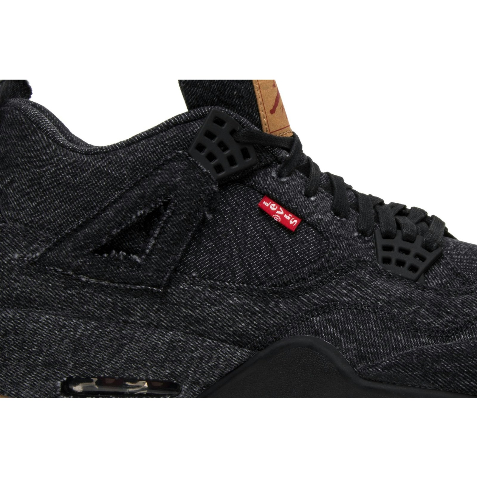 Levi’s x Air Jordan 4 Retro ‘Black Denim’ (Blank Tag) AO2571-001 Domahi store