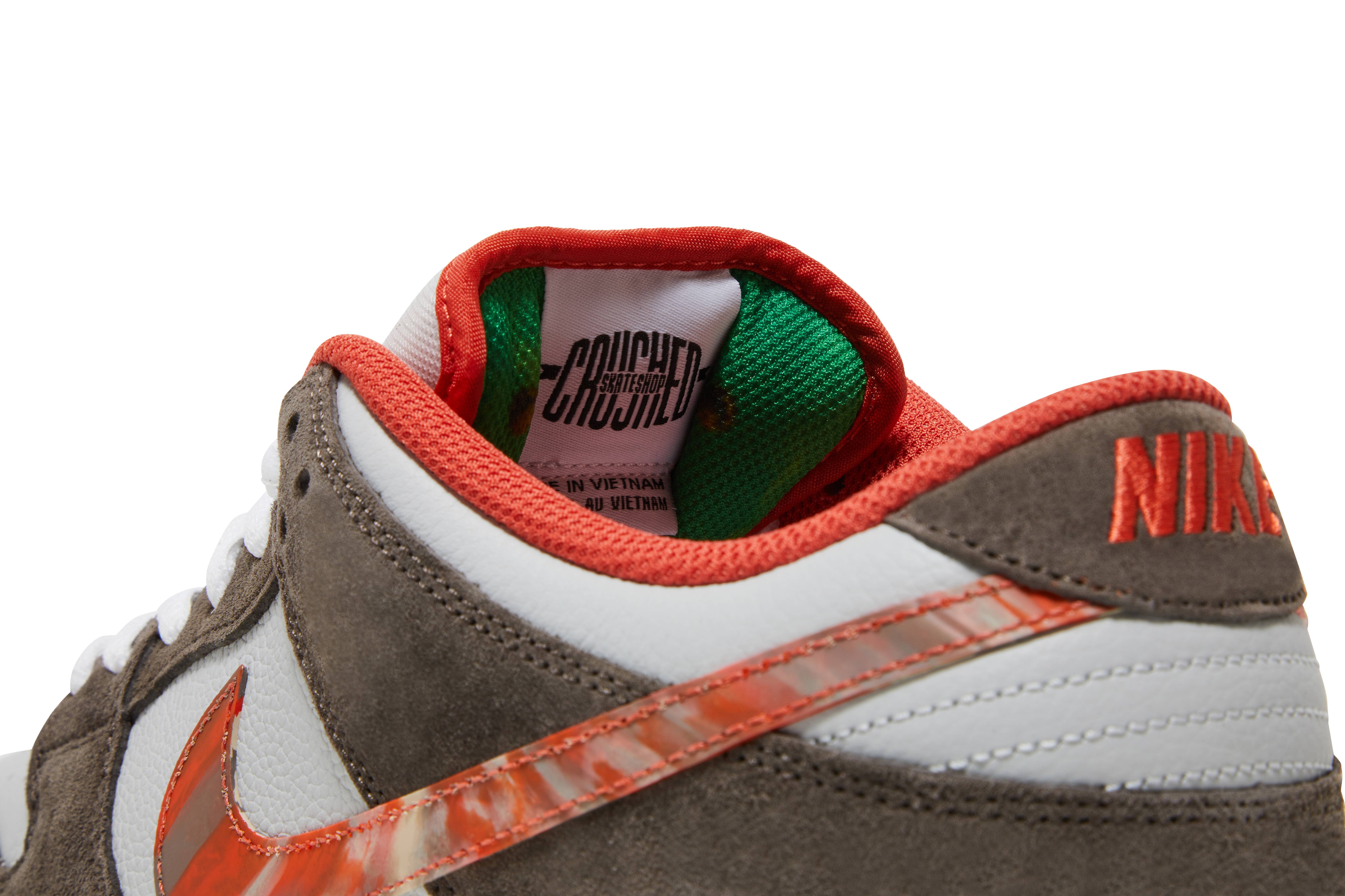 Nike SB Dunk Low x Crushed Skate Shop ‘Olive Grey/Mantra Orange’ DH7782-001 Domahi store