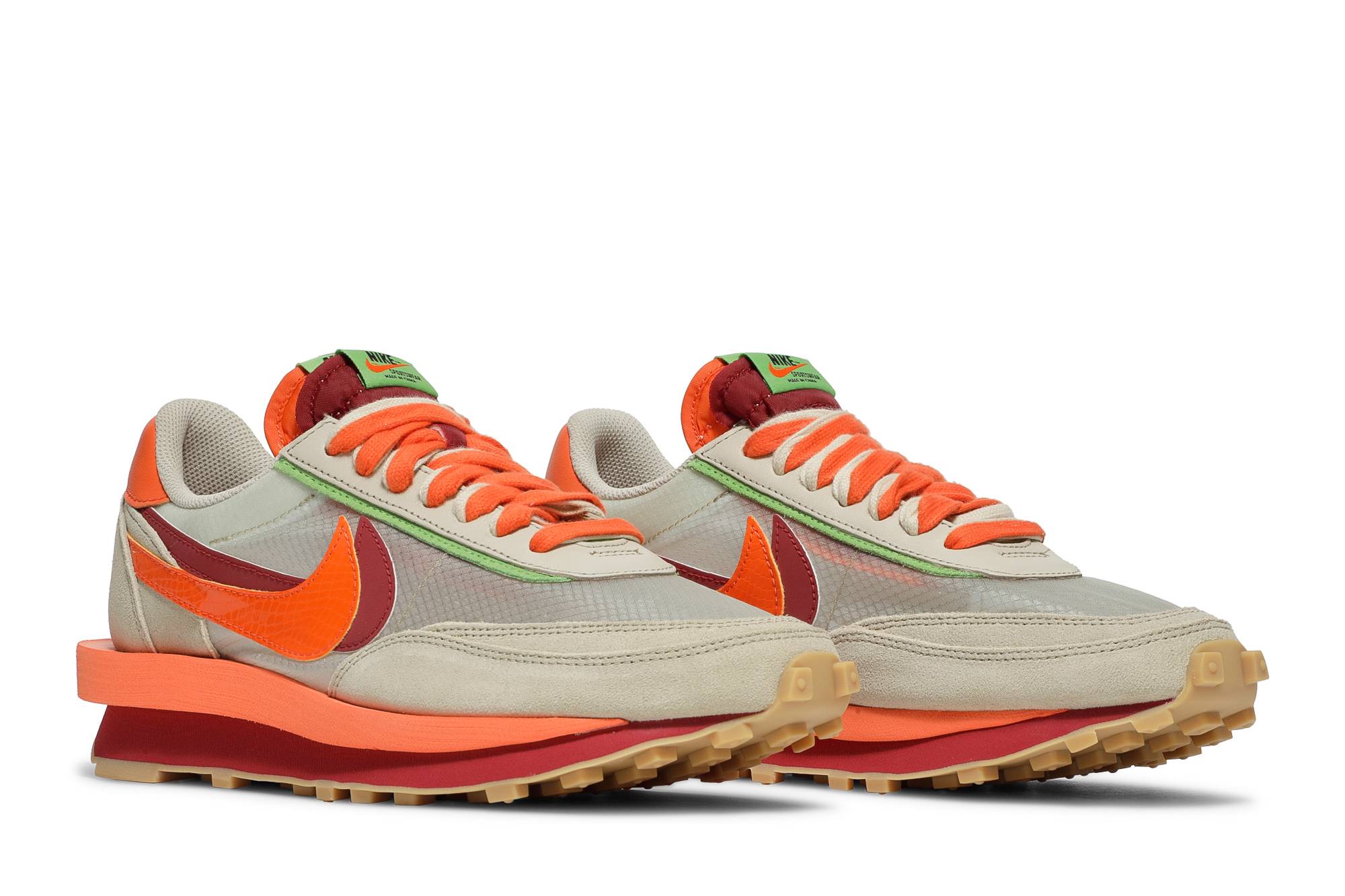 sacai x CLOT x Nike LDWaffle ‘Net Orange Blaze’ DH1347-100 Domahi store