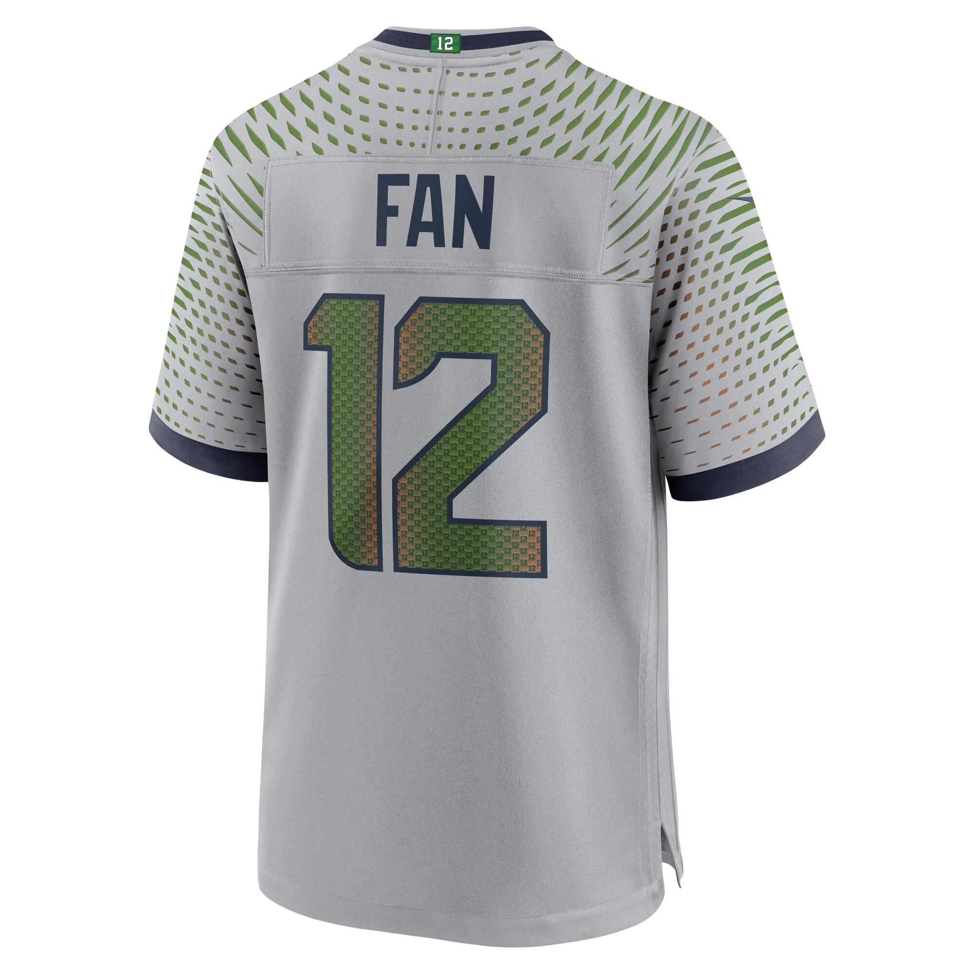 12s Seattle Seahawks Nike 2025 Rivalries Collection Game Jersey – Wolf Gray Clowdercats