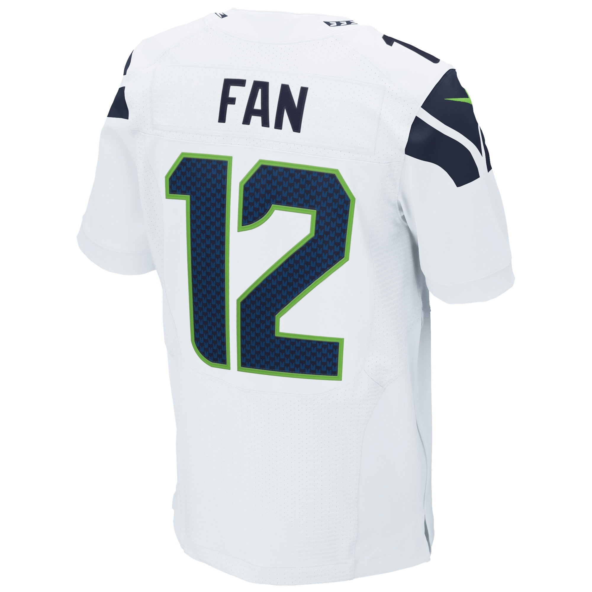 12s Seattle Seahawks Nike Elite Jersey – White Clowdercats