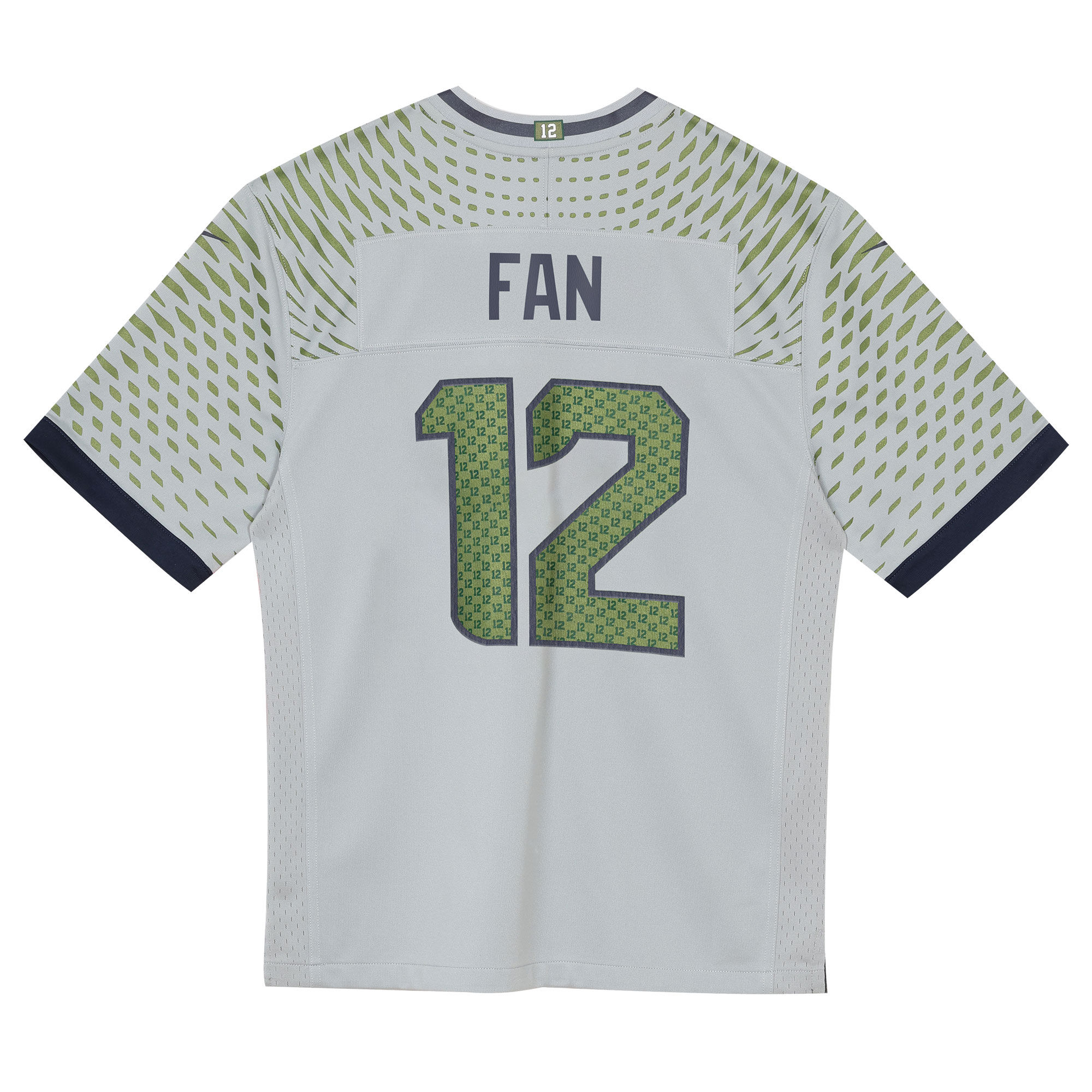 12s Seattle Seahawks Nike Preschool 2025 Rivalries Collection Game Jersey – Wolf Gray Clowdercats