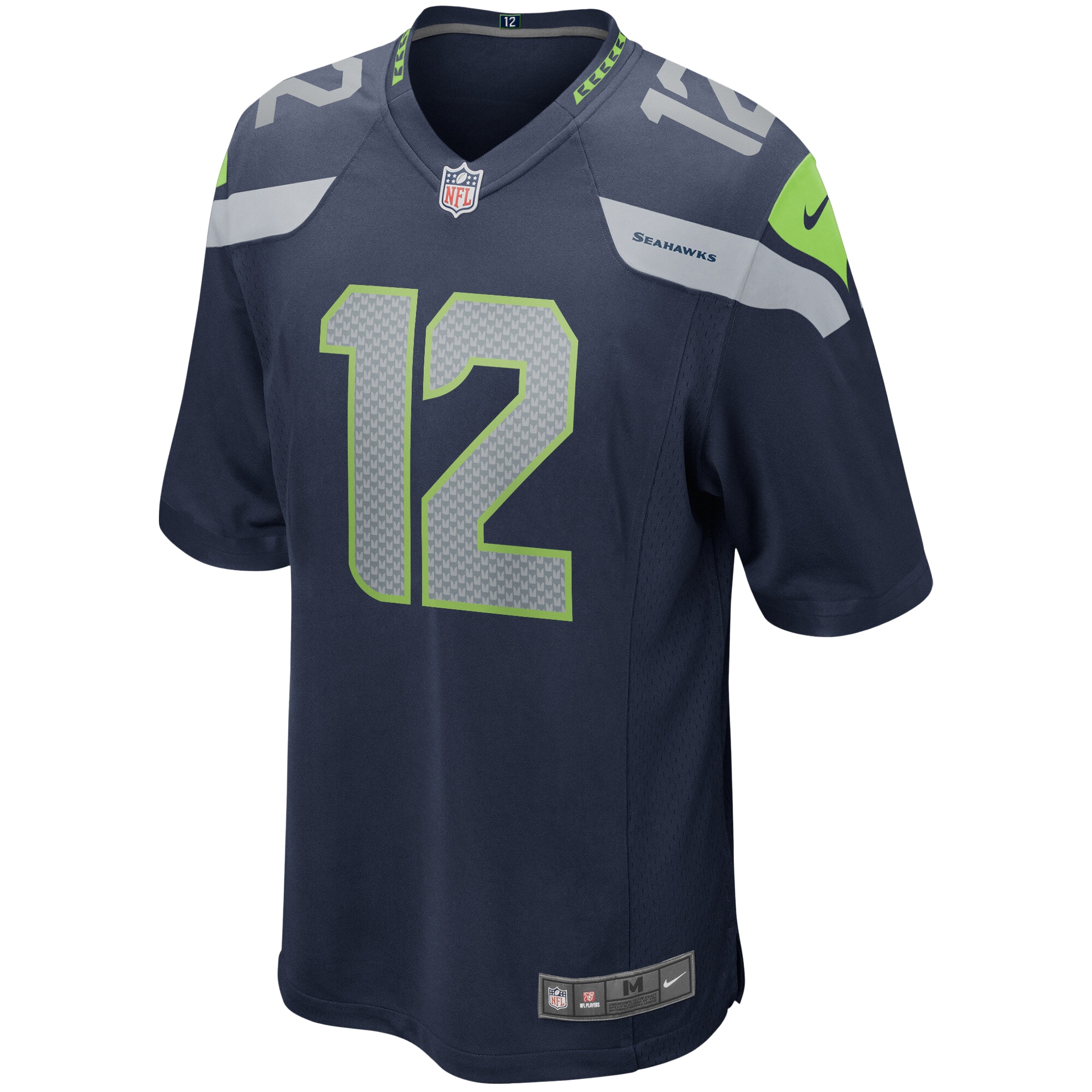 12s Seattle Seahawks Nike Team Game Jersey – College Navy Clowdercats