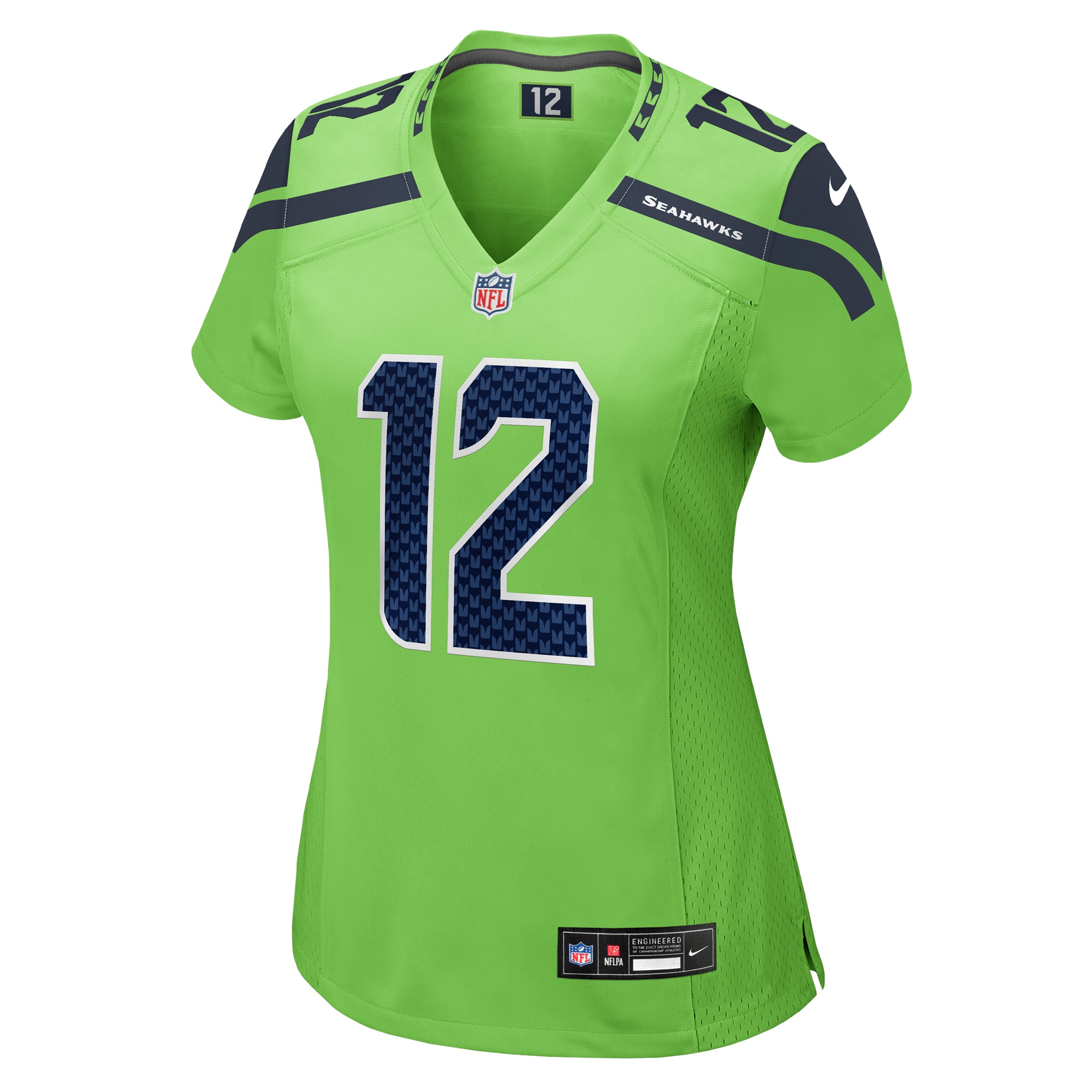 12s Seattle Seahawks Nike Women’s Game Jersey – Neon Green Clowdercats