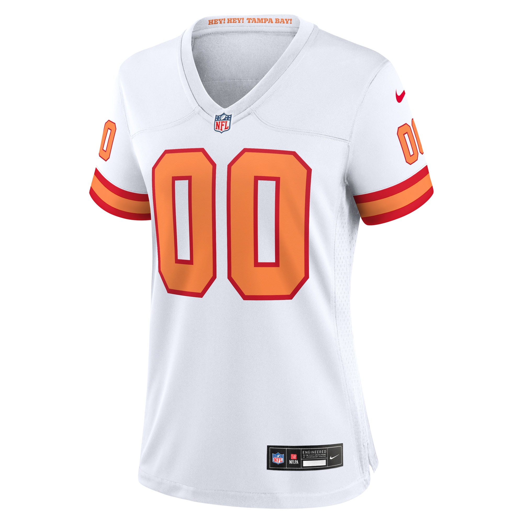 76 Tampa Bay Buccaneers Nike Women’s 50th Season Custom Game Jersey – White Clowdercats