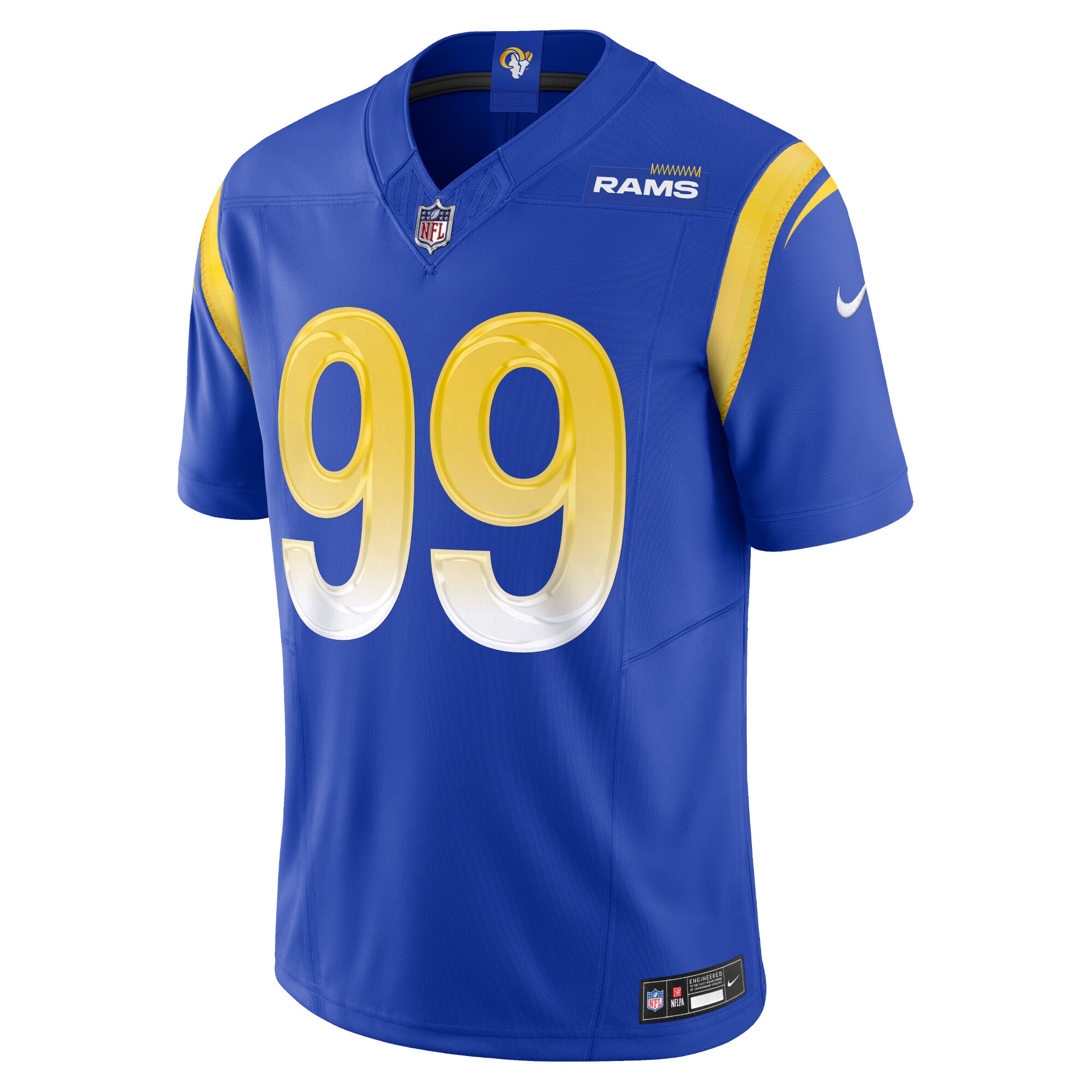 Aaron Donald Los Angeles Rams Nike Vapor F.U.S.E. Limited Jersey – Royal Clowdercats