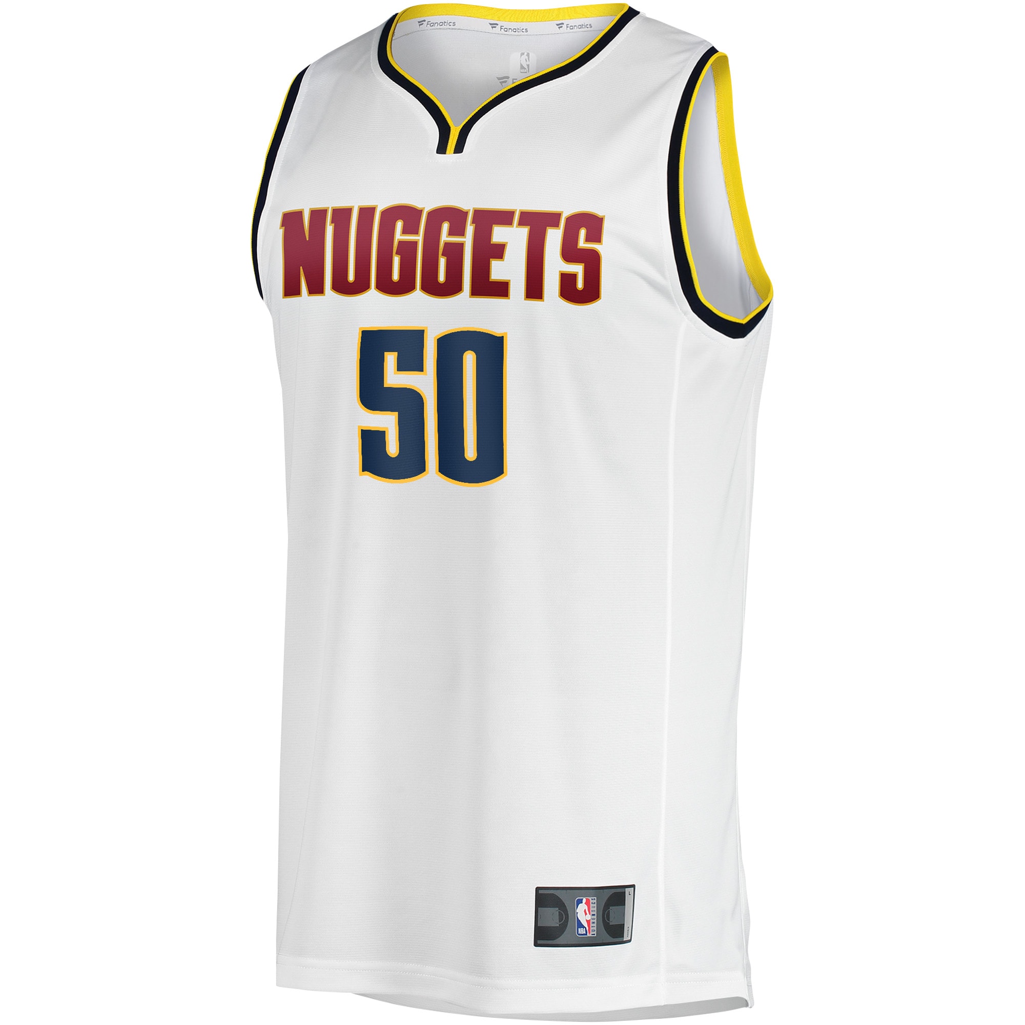 Aaron Gordon Denver Nuggets Fanatics Fast Break Player Jersey – Association Edition – White Clowdercats