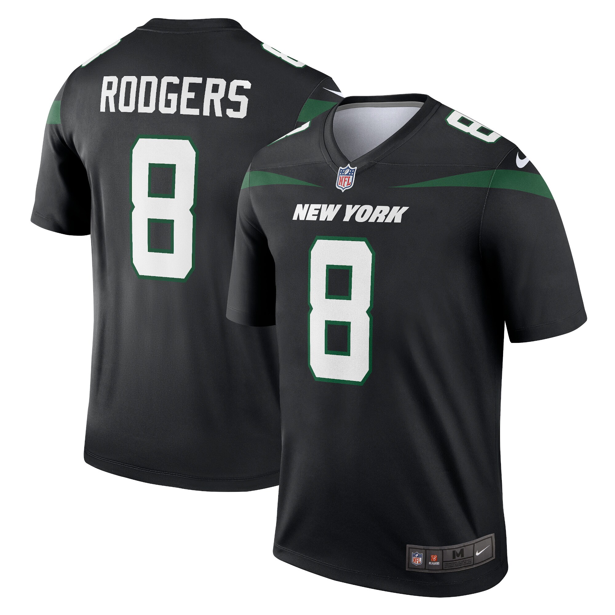 Aaron Rodgers New York Jets Nike Alternate Legend Player Performance Top – Black Clowdercats