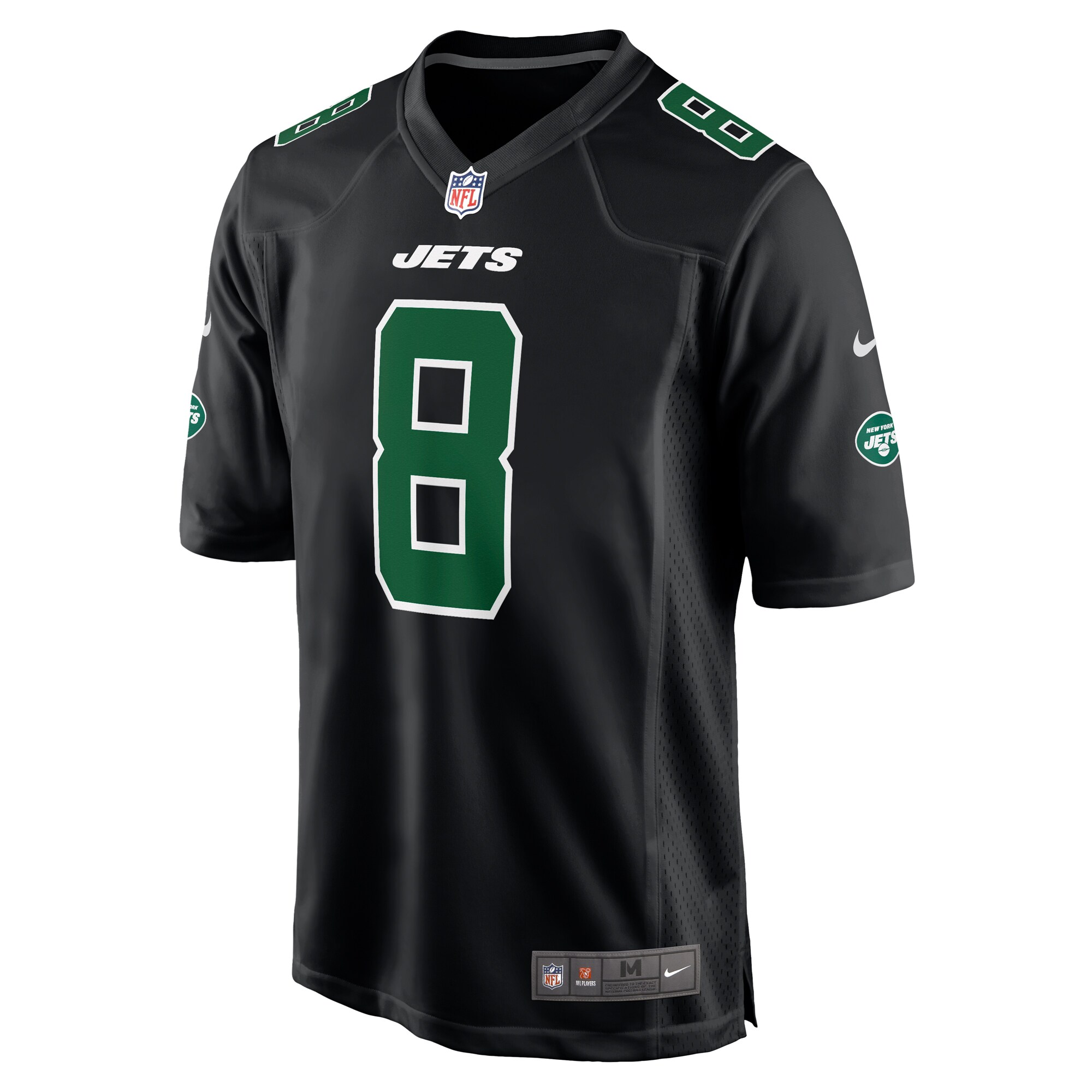 Aaron Rodgers New York Jets Nike Fashion Game Jersey – Black Clowdercats