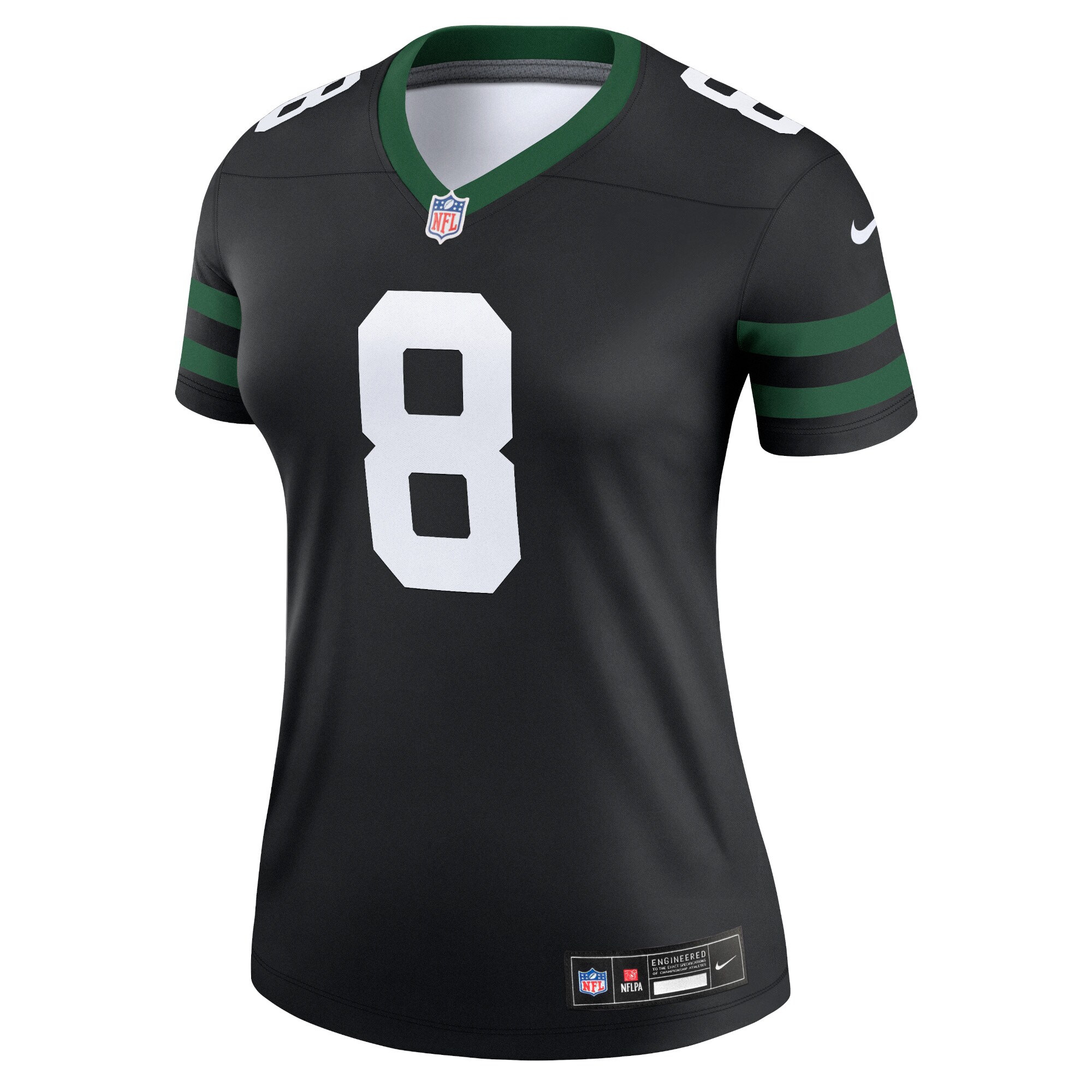 Aaron Rodgers New York Jets Nike Women’s Alternate Legend Player Performance Top – Legacy Black Clowdercats