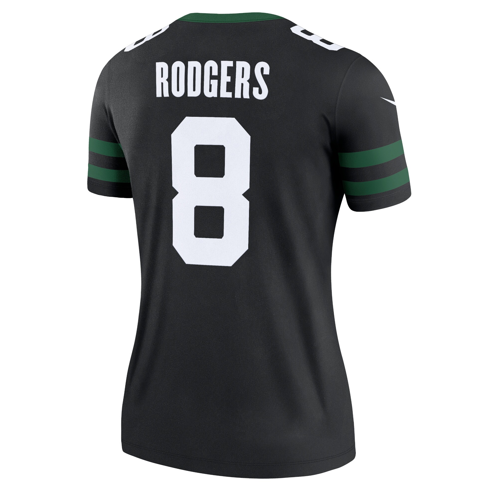 Aaron Rodgers New York Jets Nike Women’s Alternate Legend Player Performance Top – Legacy Black Clowdercats