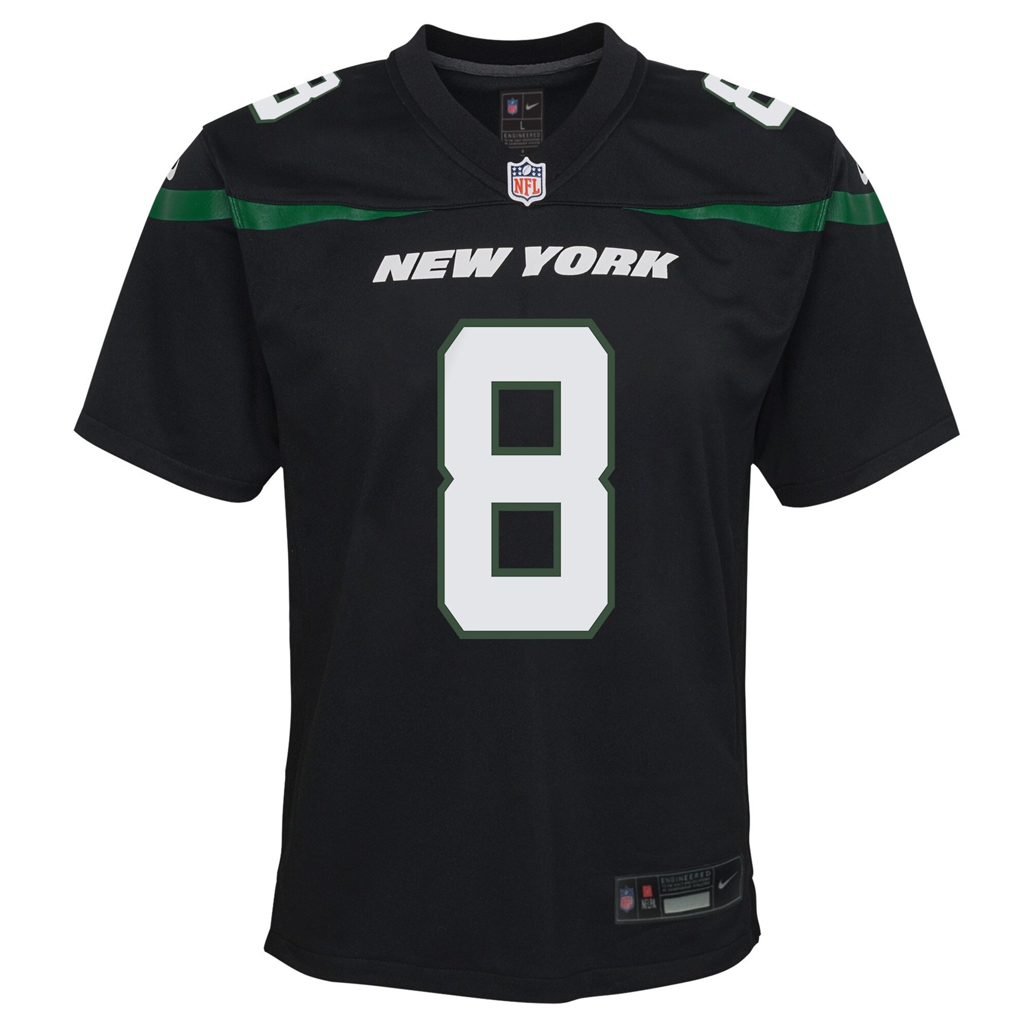 Aaron Rodgers New York Jets Nike Youth Game Jersey – Black Clowdercats