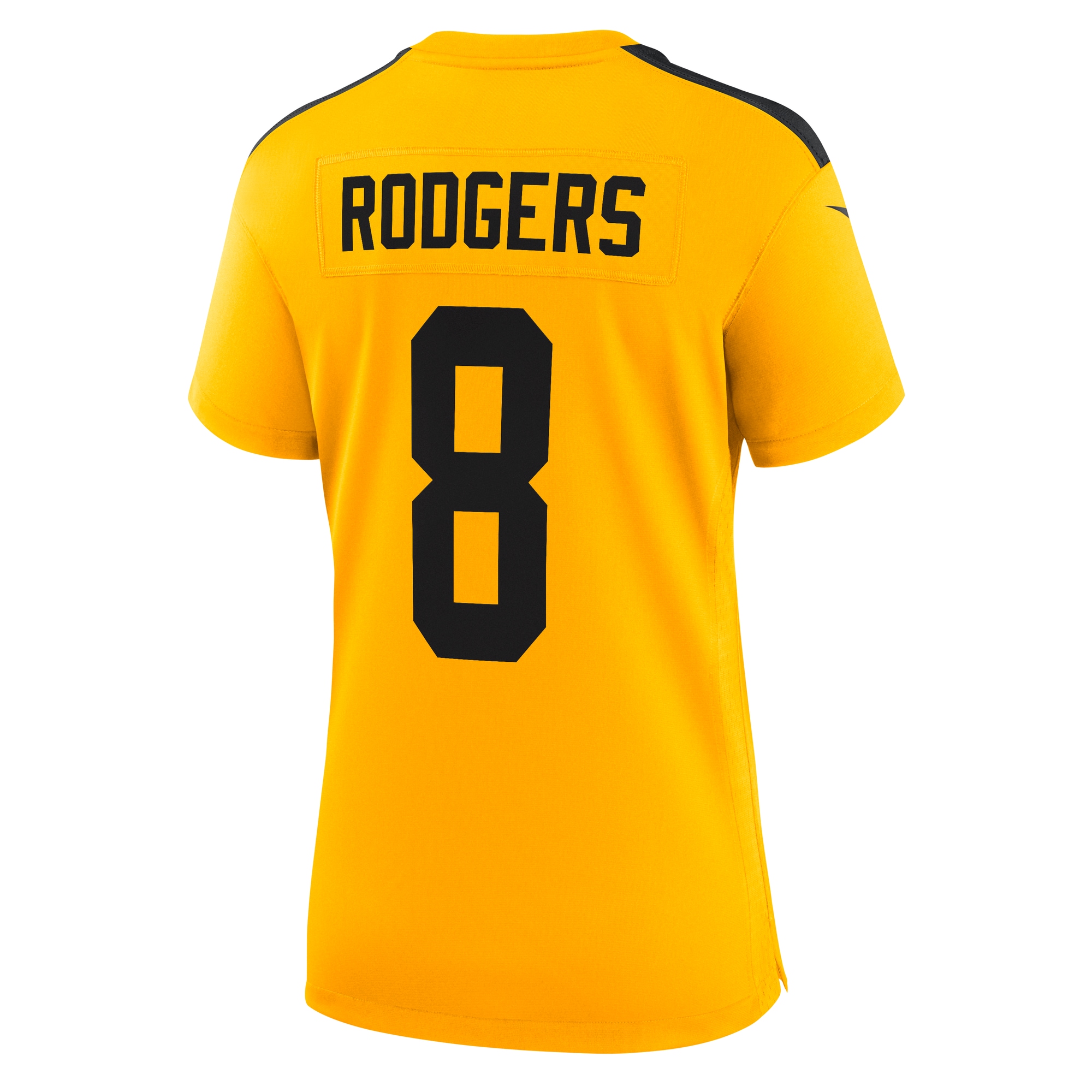 Aaron Rodgers Pittsburgh Steelers Nike Women’s Alternate 1933 Throwback Game Jersey – Gold Clowdercats