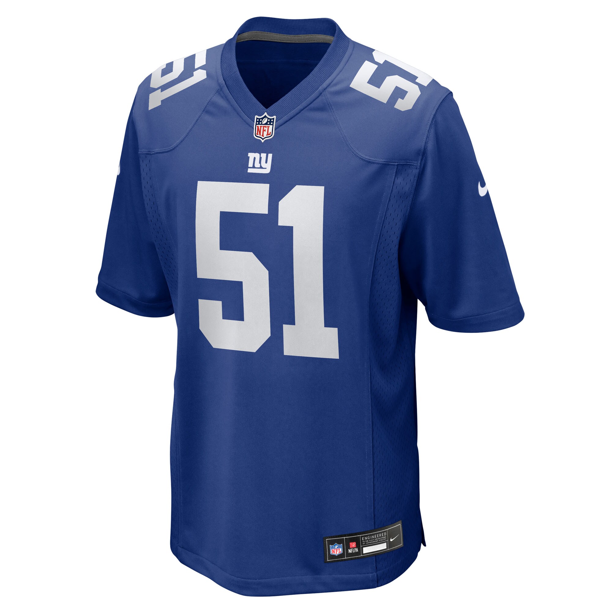 Abdul Carter New York Giants Nike 2025 NFL Draft First Round Pick Game Jersey – Royal Clowdercats