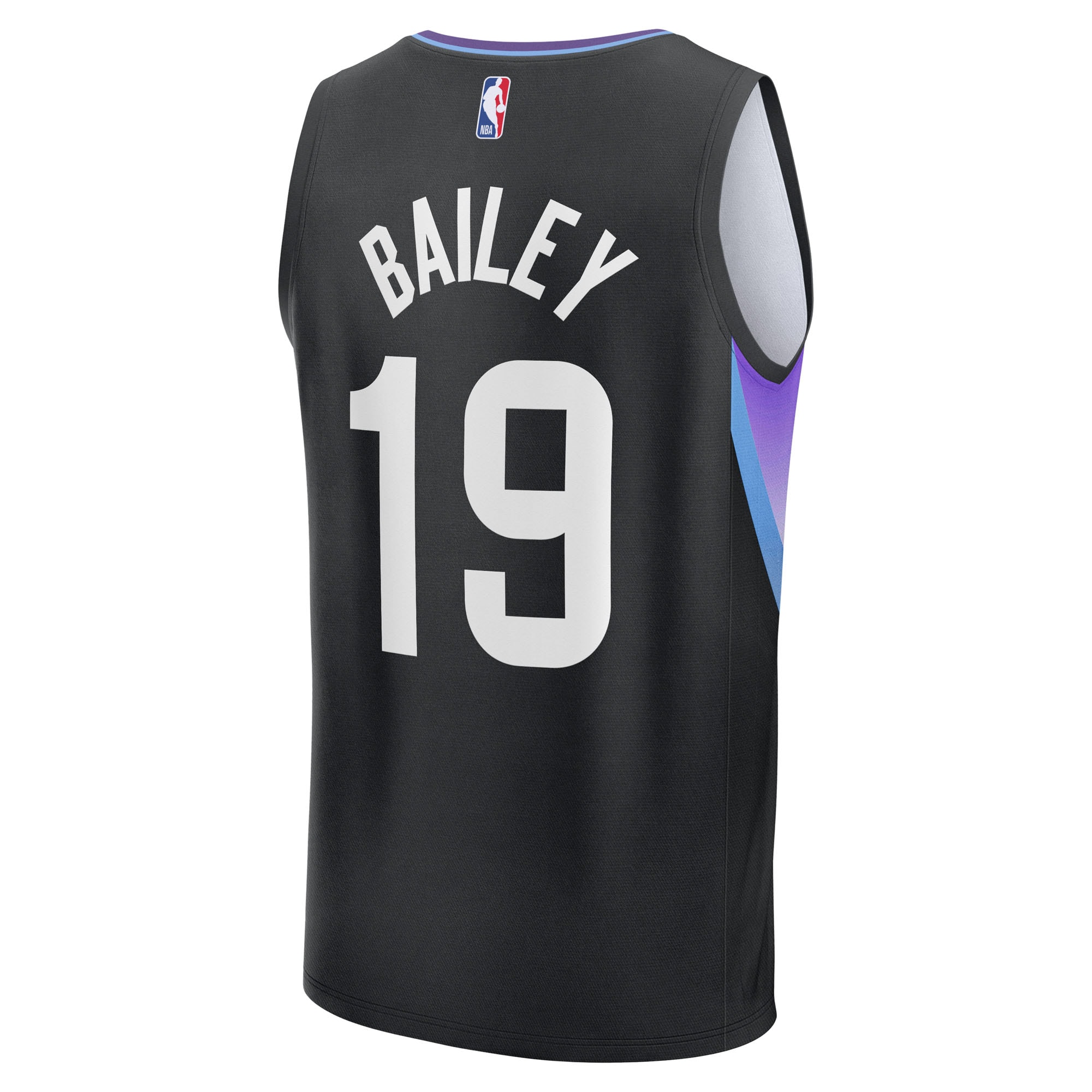 Ace Bailey Utah Jazz Fanatics Youth 2025 NBA Draft First Round Pick Fast Break Replica Jersey – Statement Edition – Black Clowdercats