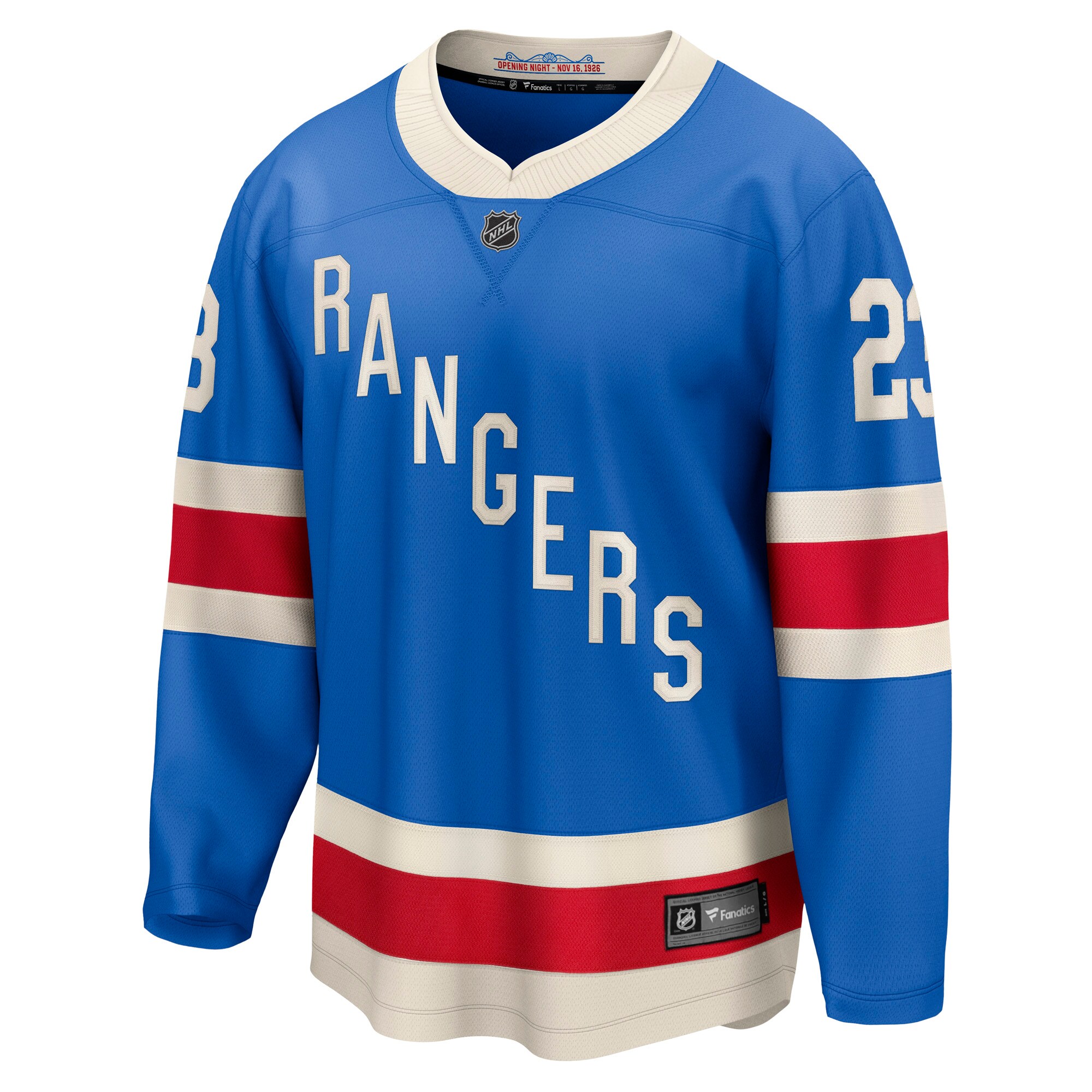 Adam Fox New York Rangers Fanatics Centennial Breakaway Jersey – Blue Clowdercats