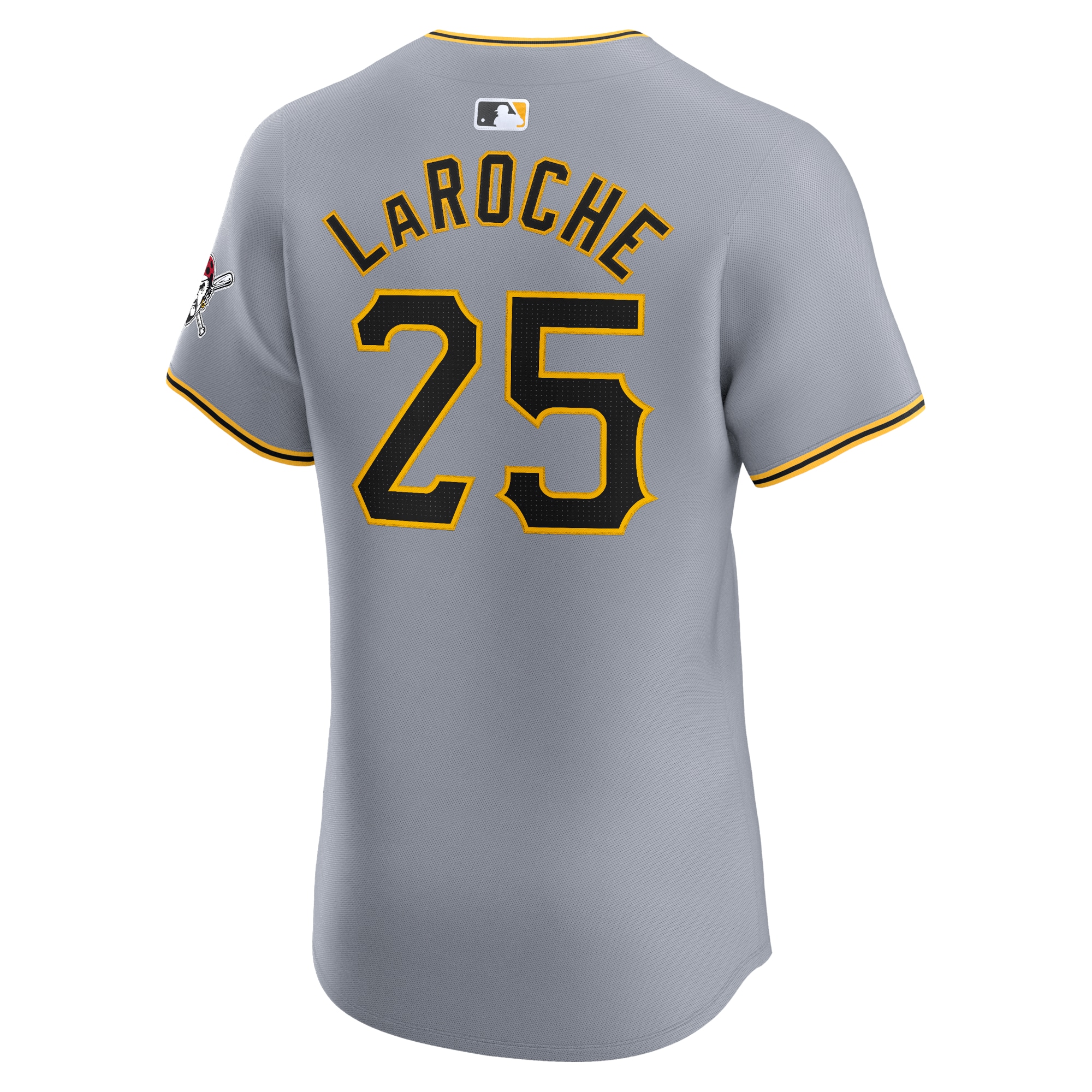 Adam LaRoche Pittsburgh Pirates Nike Road Elite Player Jersey – Gray