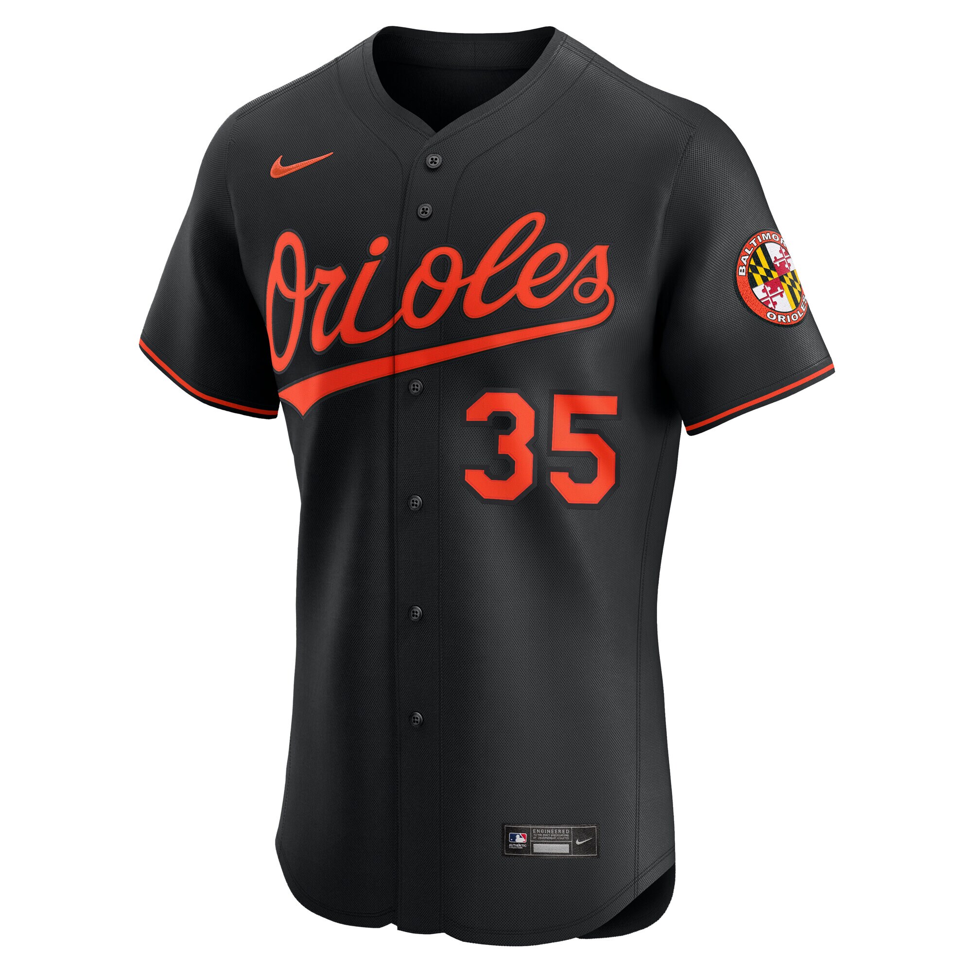 Adley Rutschman Baltimore Orioles Nike Alternate Elite Jersey – Black
