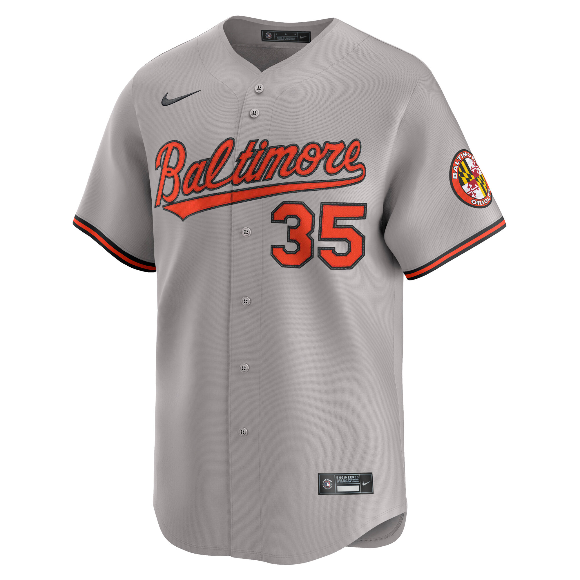 Adley Rutschman Baltimore Orioles Nike Road Limited Player Jersey – Gray
