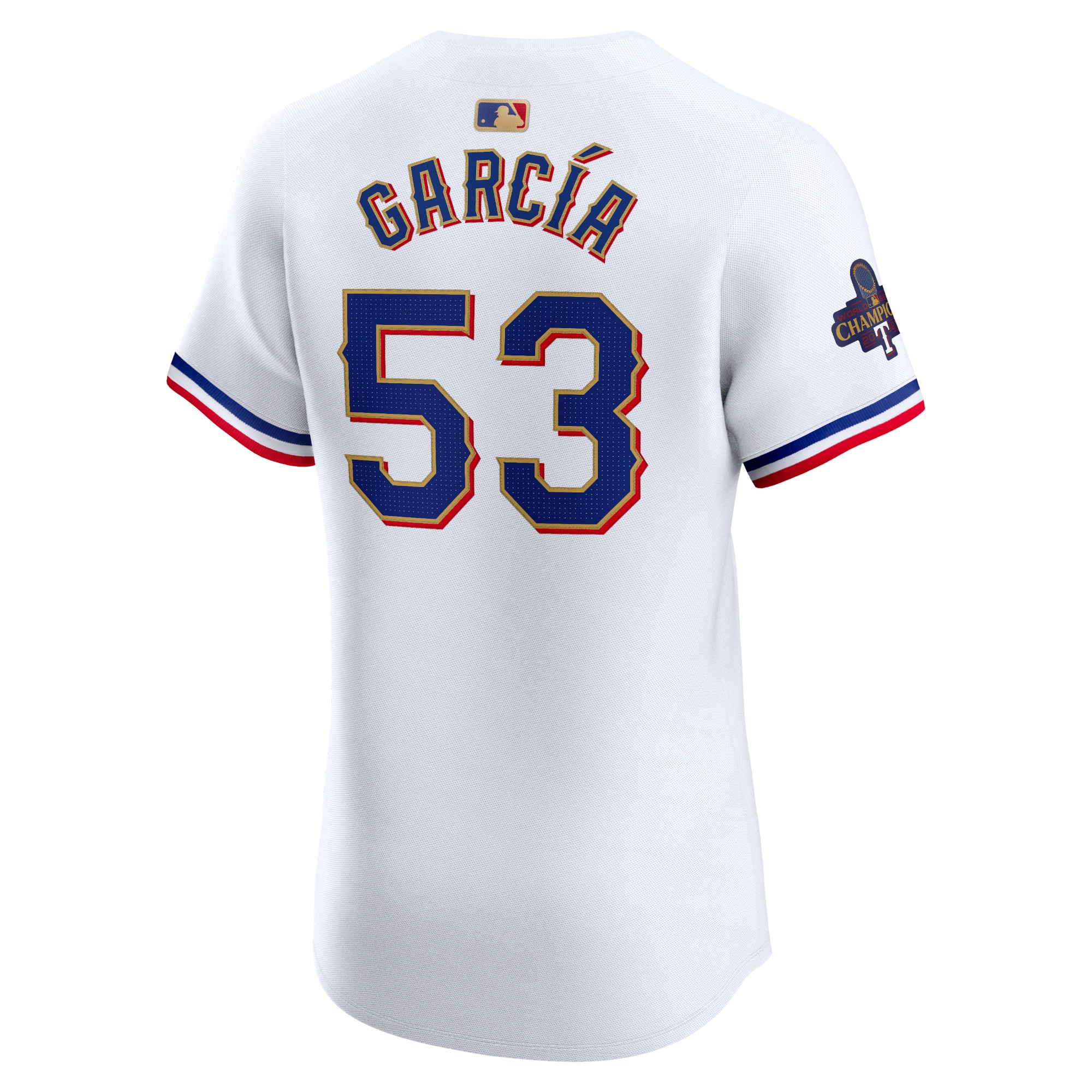 Adolis Garcia Texas Rangers Nike 2024 Gold Collection Elite Player Jersey – White