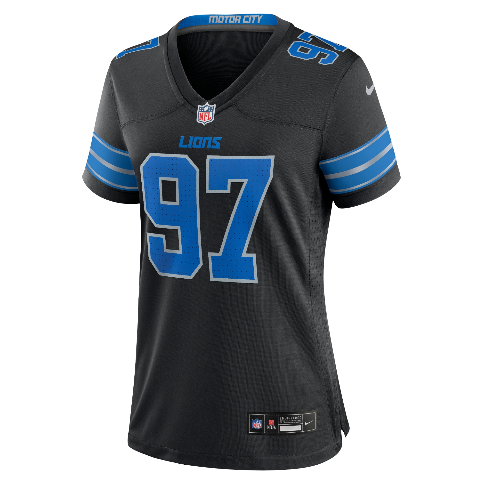 Aidan Hutchinson Detroit Lions Nike Women’s 2nd Alternate Game Jersey – Black Clowdercats