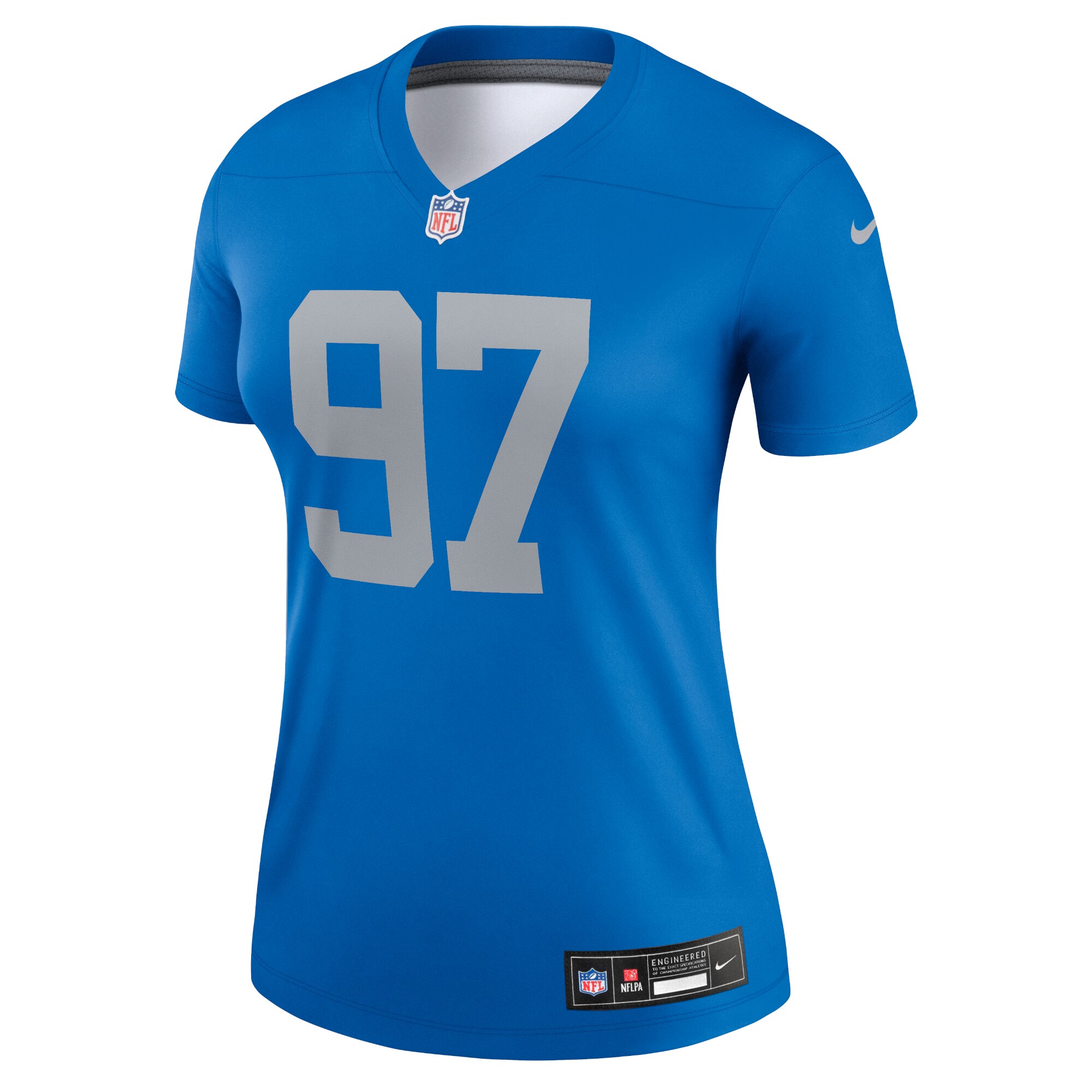 Aidan Hutchinson Detroit Lions Nike Women’s Alternate Legend Player Performance Top – Blue Clowdercats