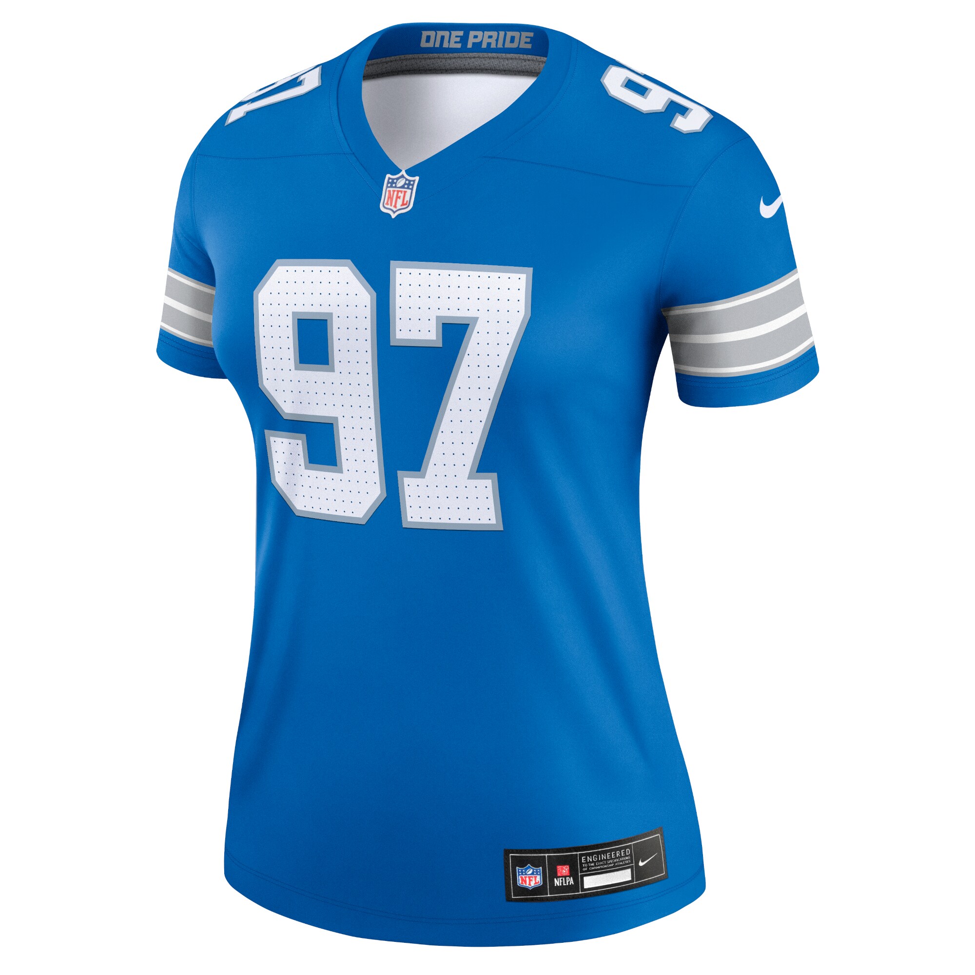 Aidan Hutchinson Detroit Lions Nike Women’s Legend Player Performance Top – Blue Clowdercats
